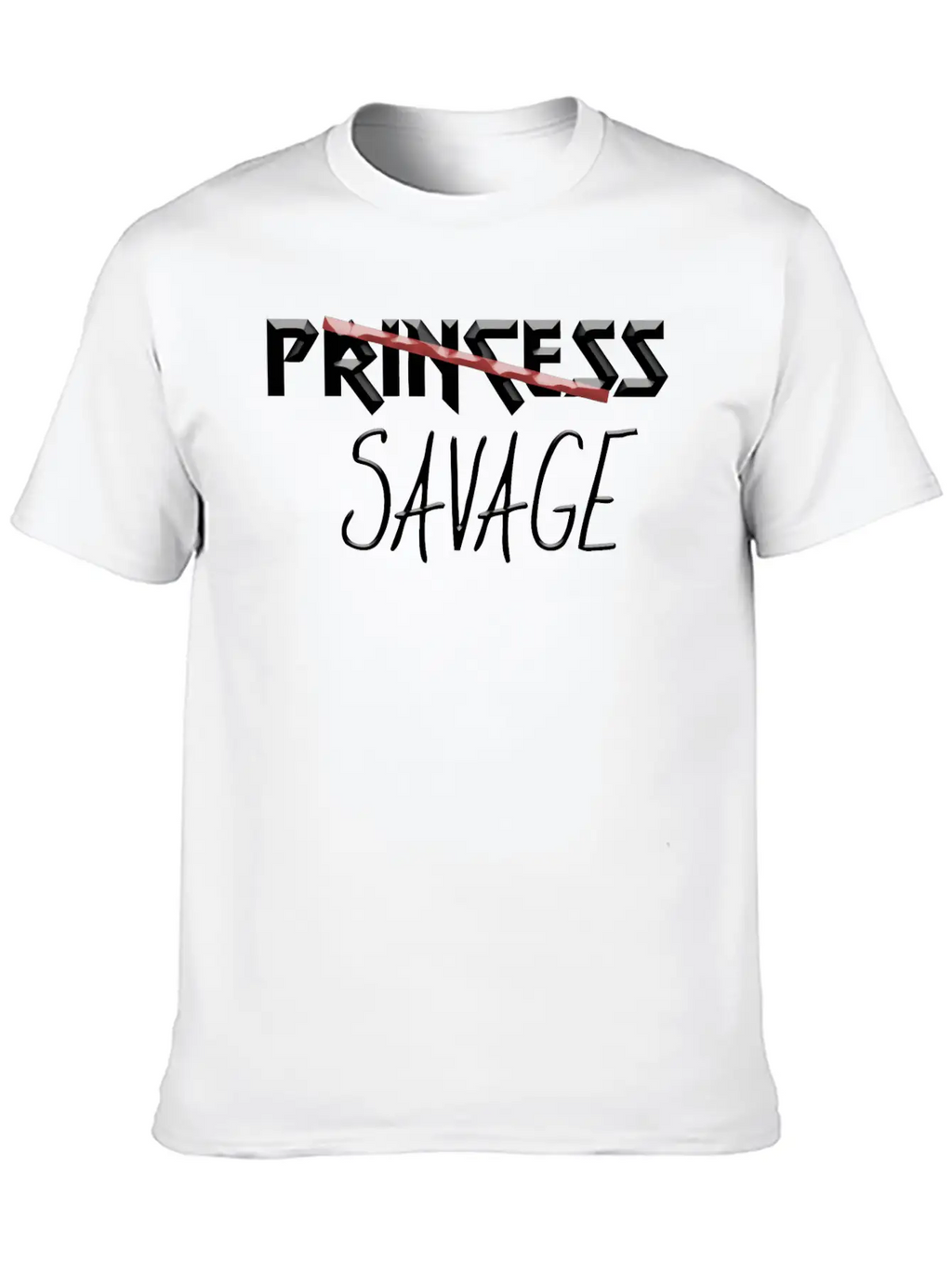 Princess Savage Timeless Short Sleeve Tee – Comfy And Minimalist Design
