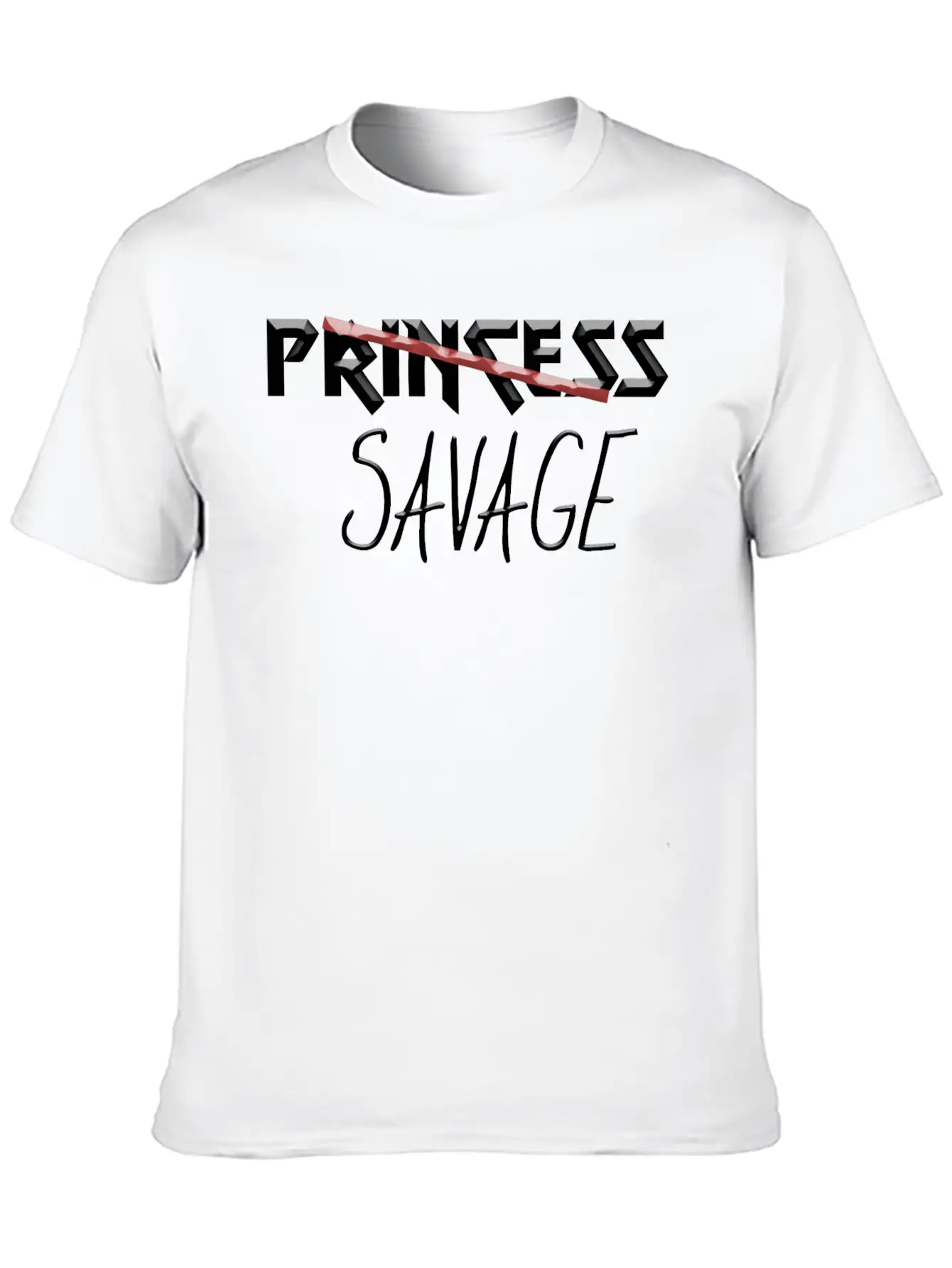 Princess Savage Timeless Short Sleeve Tee – Comfy And Minimalist Design