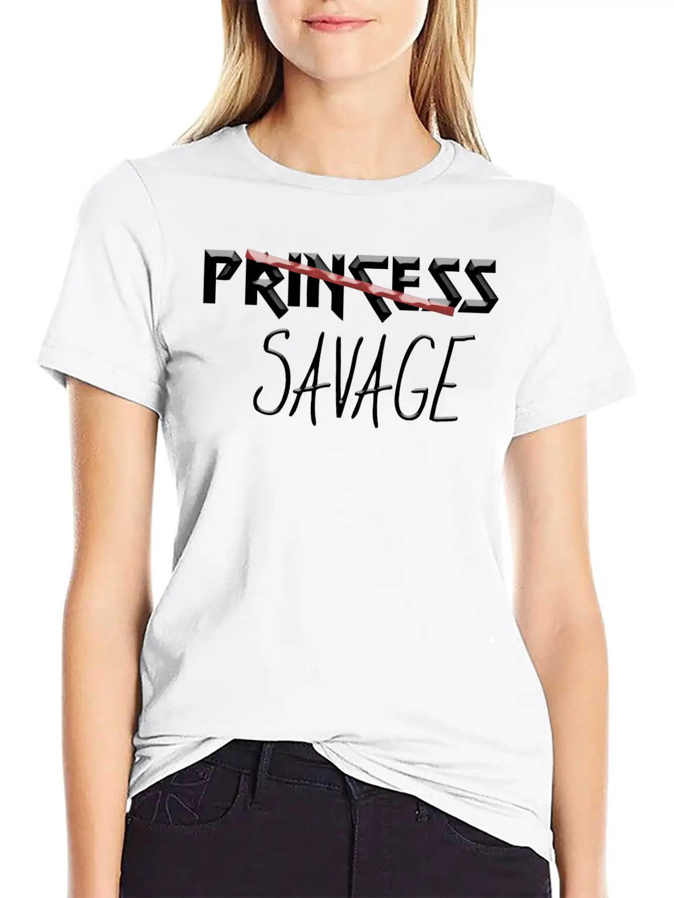 Princess Savage Timeless Short Sleeve Tee – Comfy And Minimalist Design