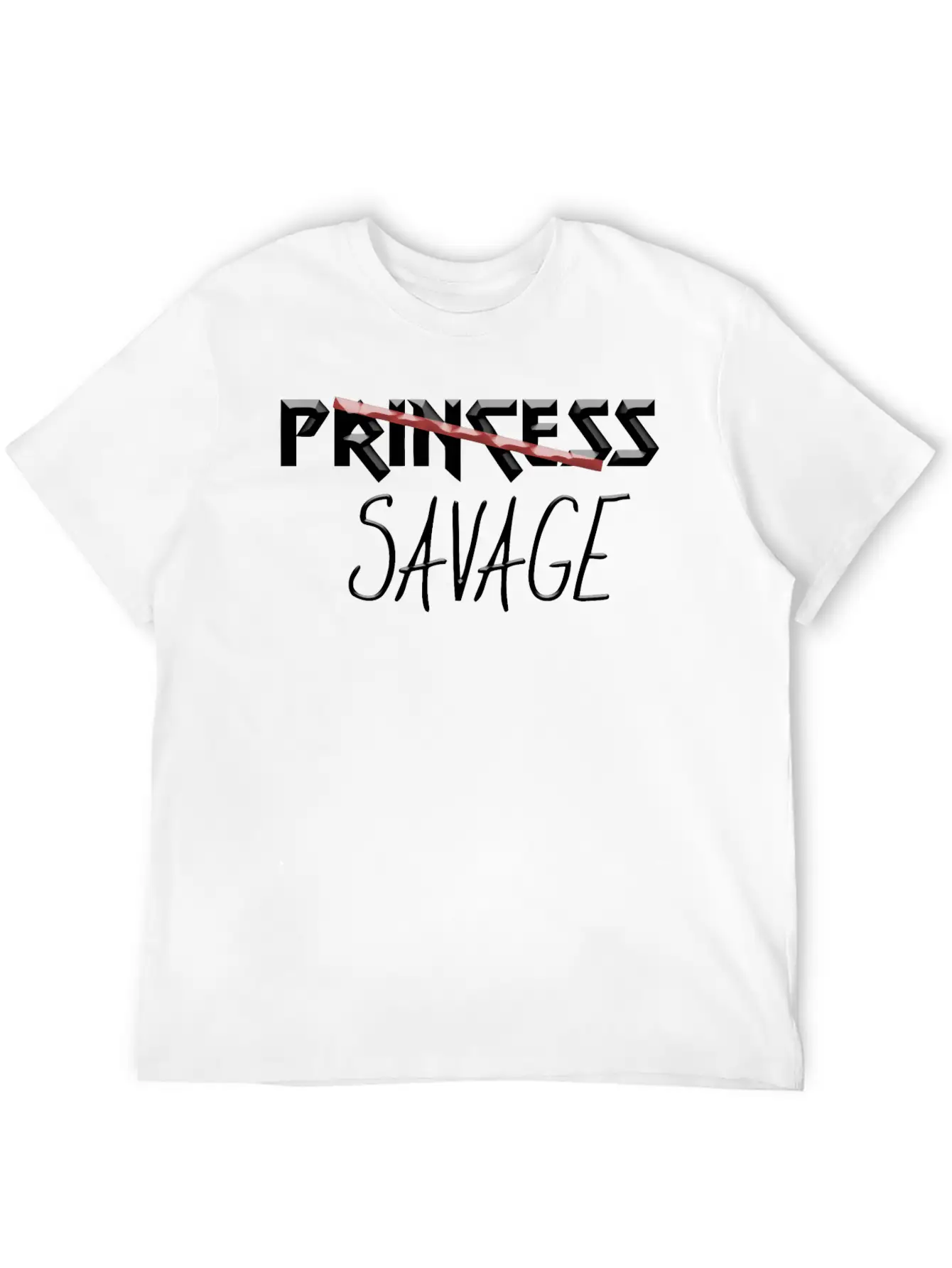 Princess Savage Timeless Short Sleeve Tee – Comfy And Minimalist Design