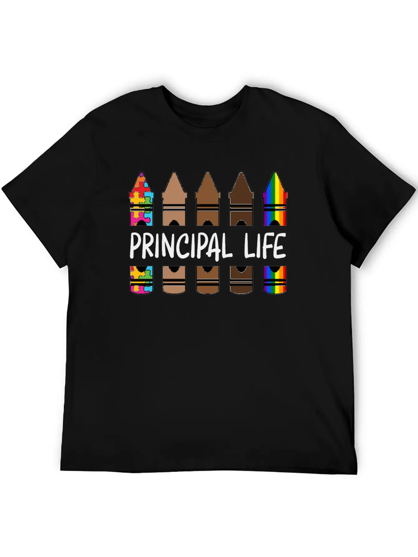 Principal Life Pencil Autism Classic Cotton Tee – Unisex Comfort For Any Season