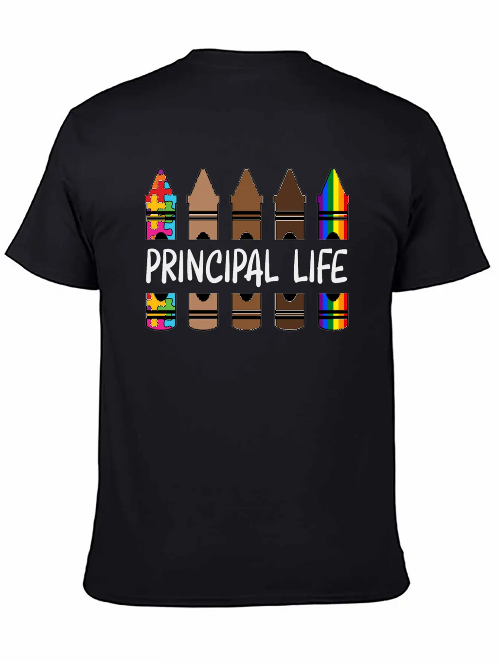 Principal Life Pencil Autism Classic Cotton Tee – Unisex Comfort For Any Season