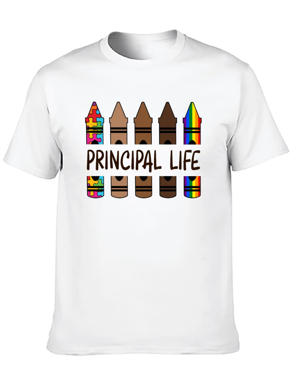 Principal Life Pencil Autism Classic Cotton Tee – Unisex Comfort For Any Season