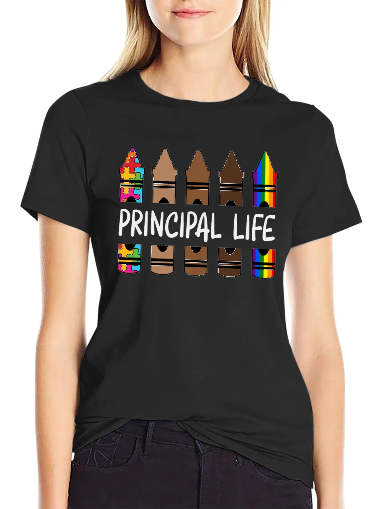 Principal Life Pencil Autism Classic Cotton Tee – Unisex Comfort For Any Season