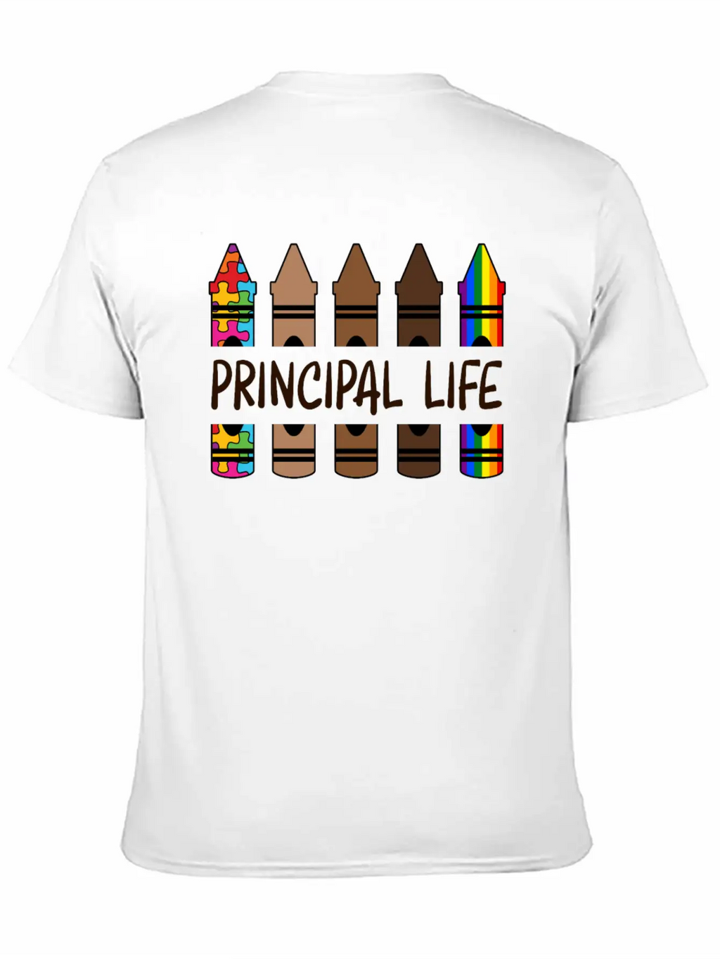 Principal Life Pencil Autism Classic Cotton Tee – Unisex Comfort For Any Season