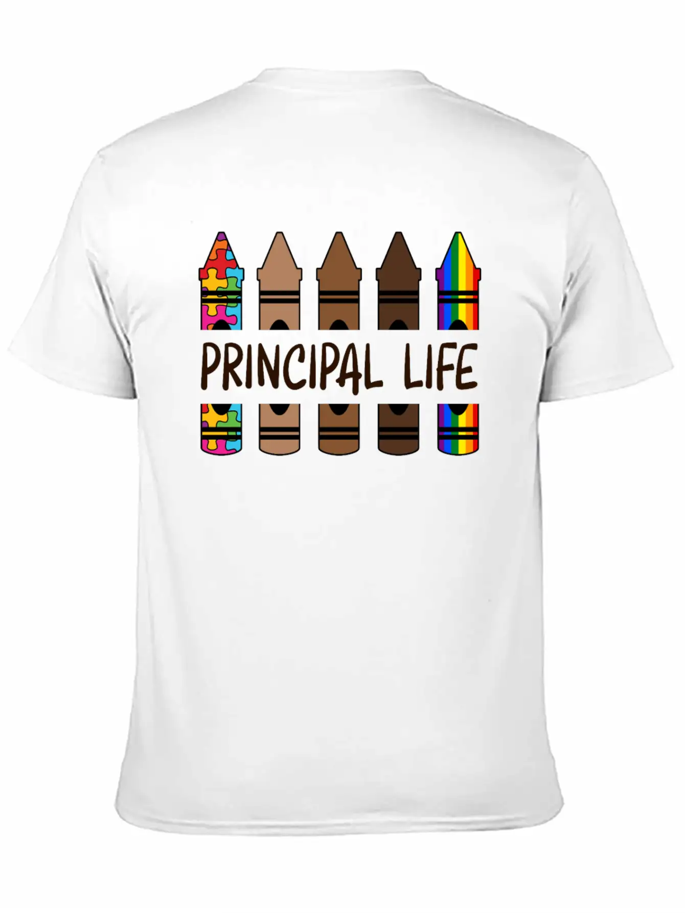 Principal Life Pencil Autism Classic Cotton Tee – Unisex Comfort For Any Season