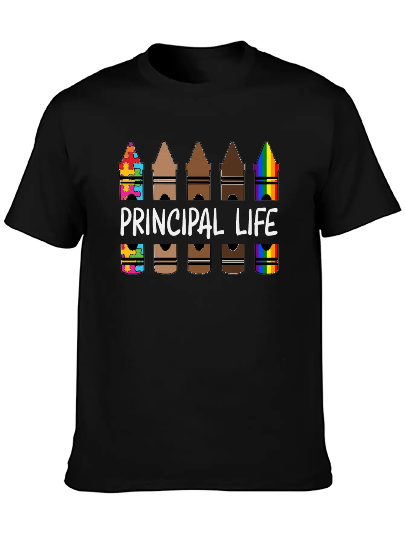Principal Life Pencil Autism Classic Cotton Tee – Unisex Comfort For Any Season