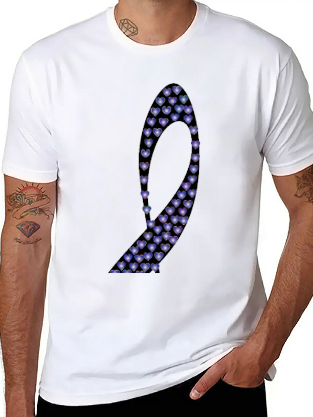 Prismatic Clef Hearts 10 Basic Graphic T-Shirt – Daily Comfort In Soft Cotton