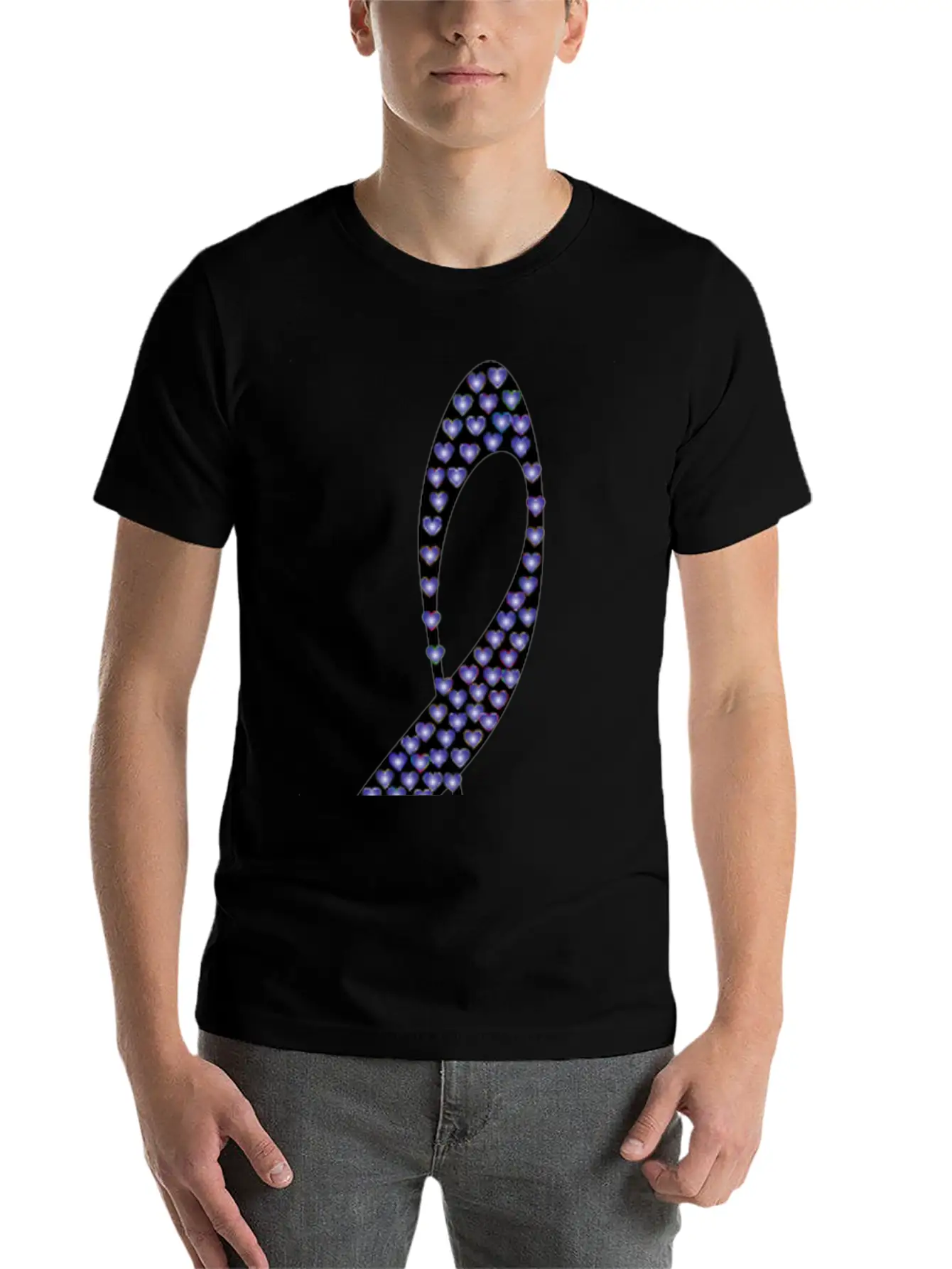 Prismatic Clef Hearts 10 Basic Graphic T-Shirt – Daily Comfort In Soft Cotton