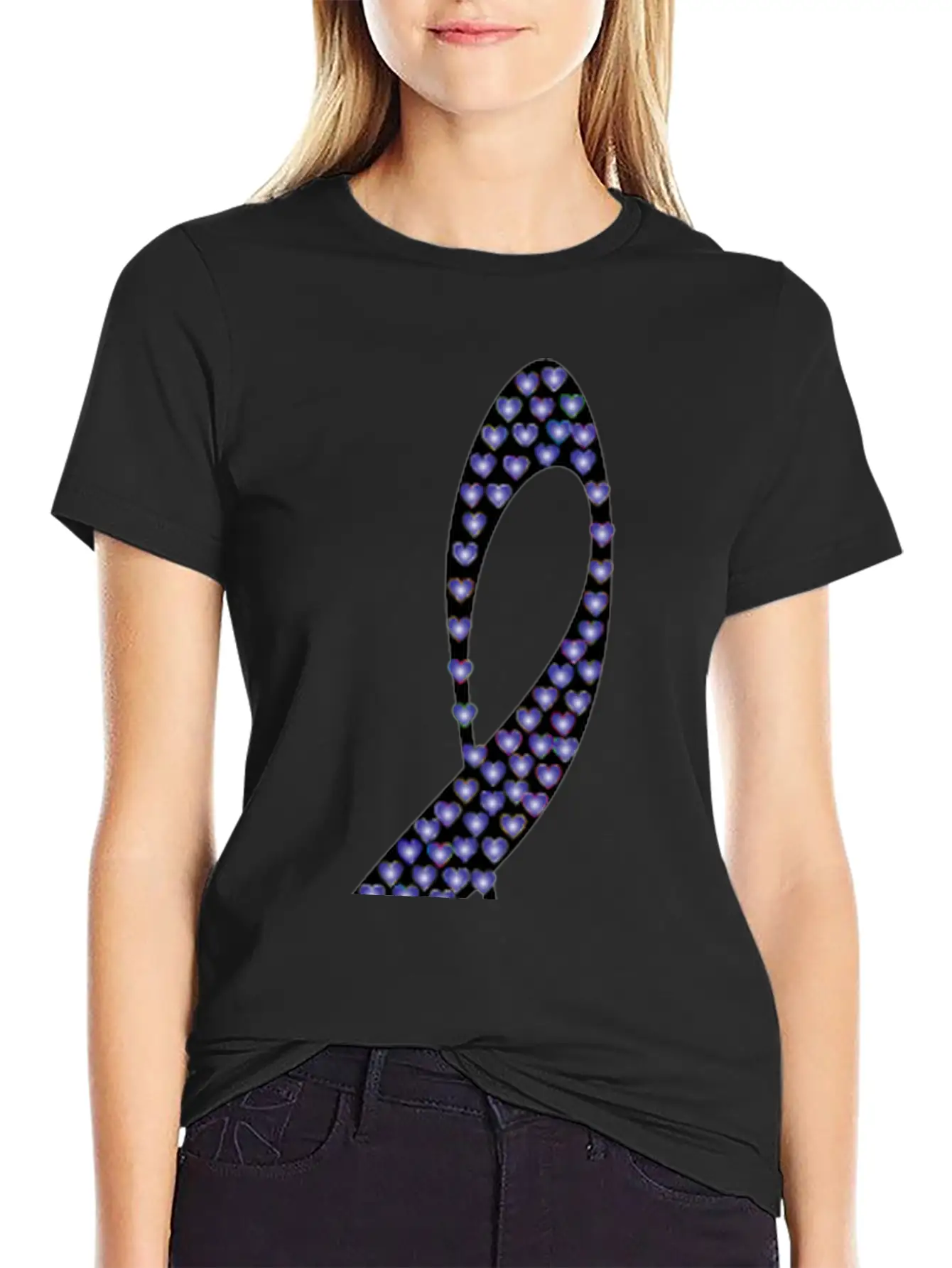 Prismatic Clef Hearts 10 Basic Graphic T-Shirt – Daily Comfort In Soft Cotton