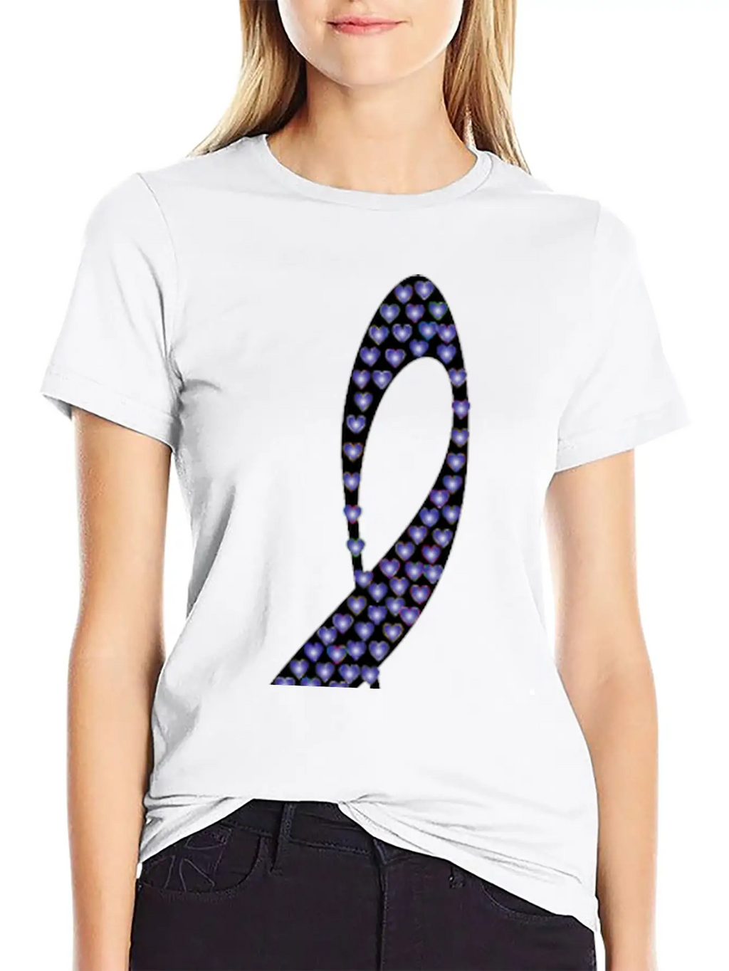 Prismatic Clef Hearts 10 Basic Graphic T-Shirt – Daily Comfort In Soft Cotton