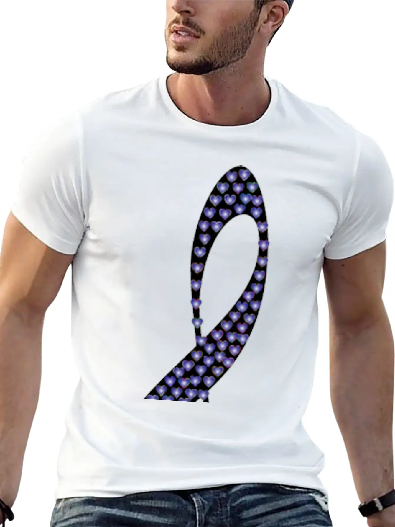 Prismatic Clef Hearts 10 Basic Graphic T-Shirt – Daily Comfort In Soft Cotton