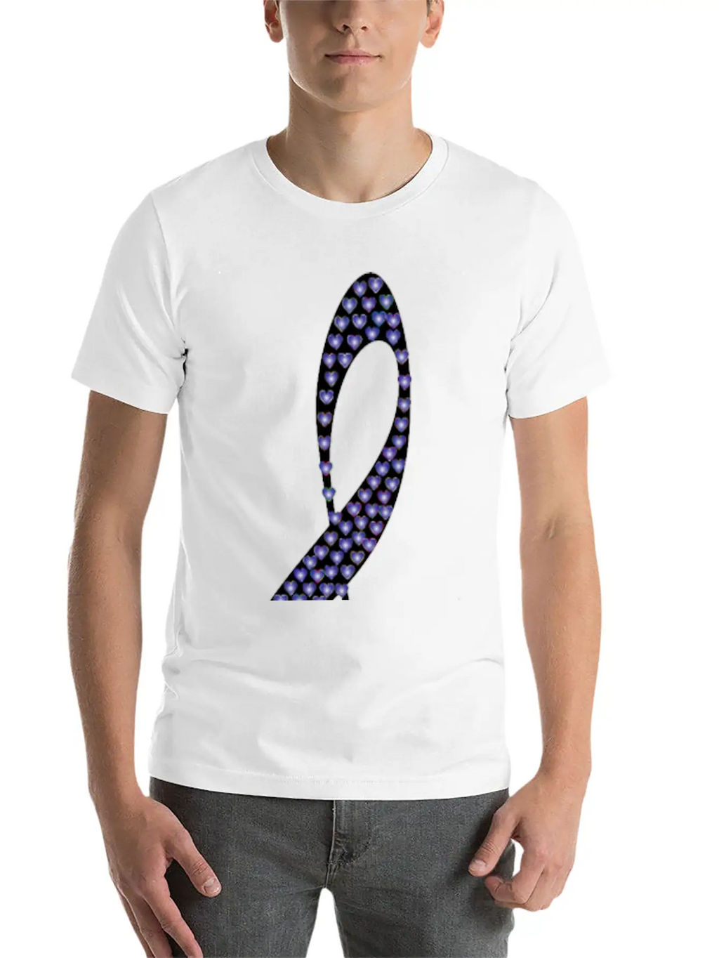 Prismatic Clef Hearts 10 Basic Graphic T-Shirt – Daily Comfort In Soft Cotton