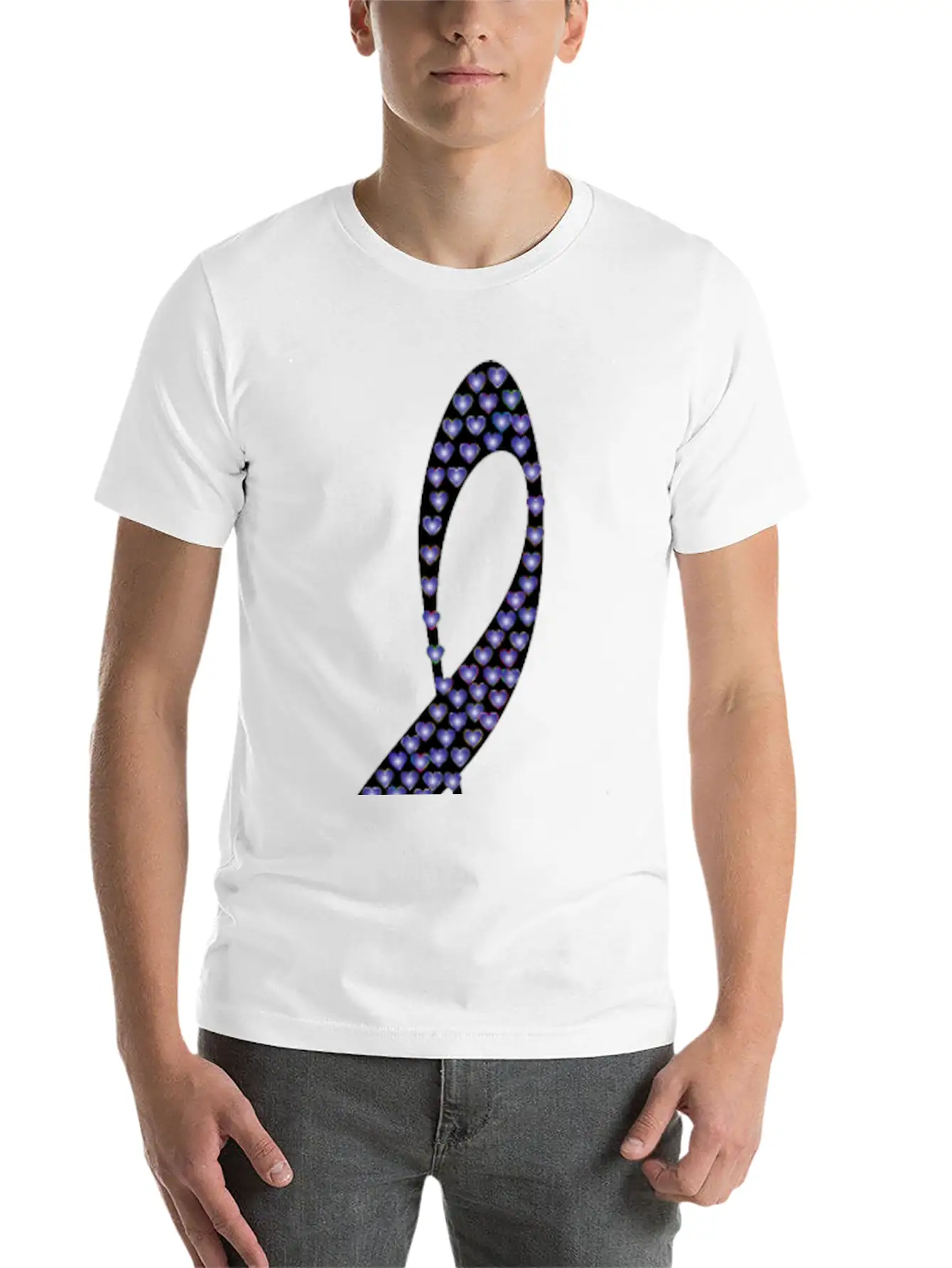 Prismatic Clef Hearts 10 Basic Graphic T-Shirt – Daily Comfort In Soft Cotton