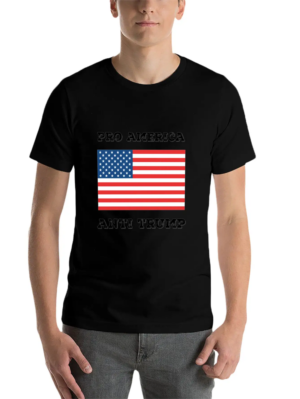 Pro America Anti Trump Relaxed Everyday Tee – Lightweight And Durable Cotton