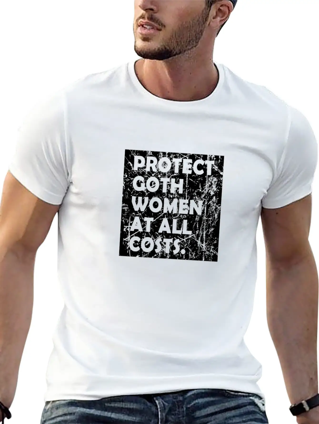 Proctect Goth Women At All Costs Classic Cotton Tee – Unisex Comfort For Any Season