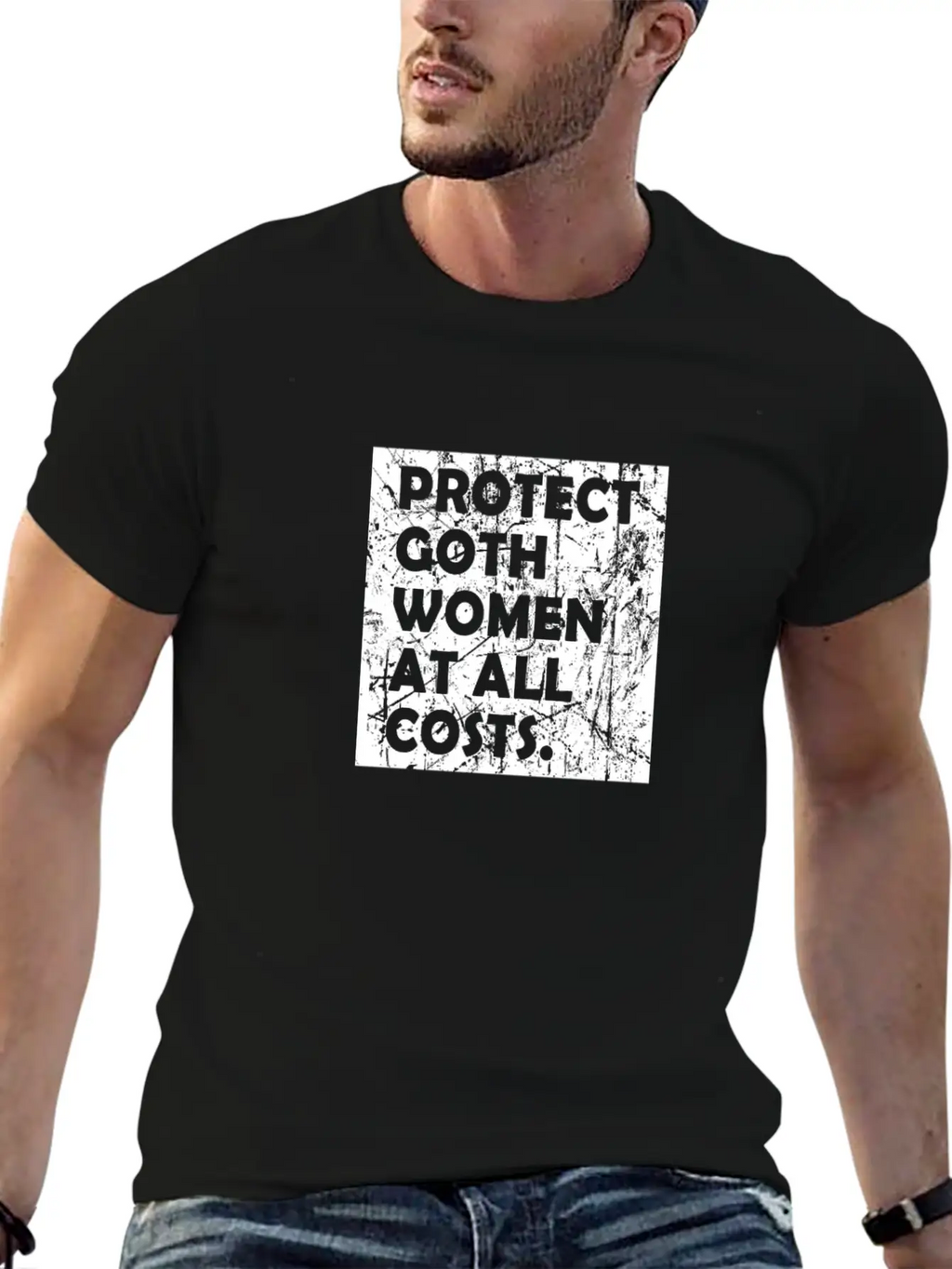 Proctect Goth Women At All Costs Classic Cotton Tee – Unisex Comfort For Any Season