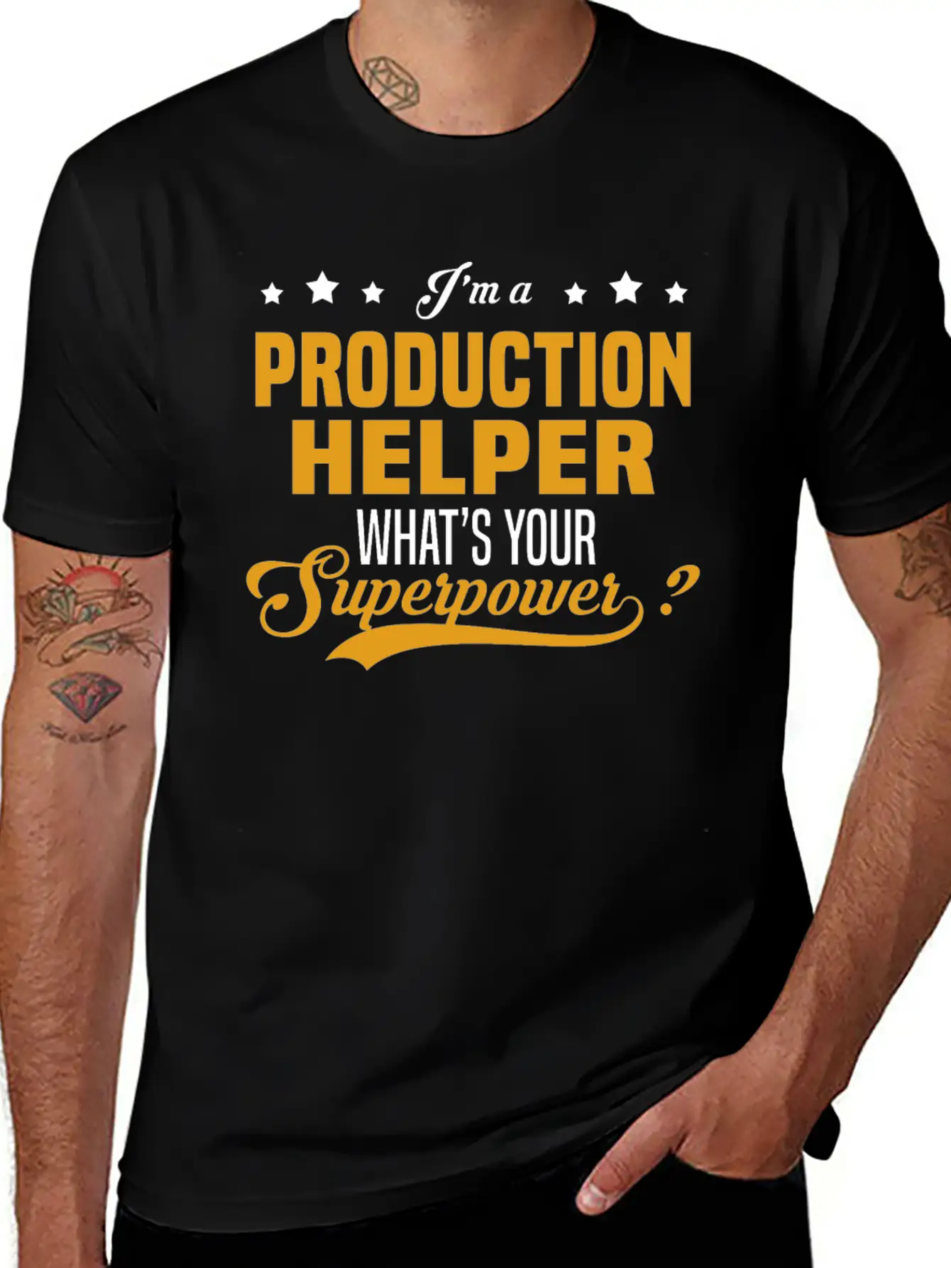 Production Helper Breathable Graphic T-Shirt – Perfect For Casual Days