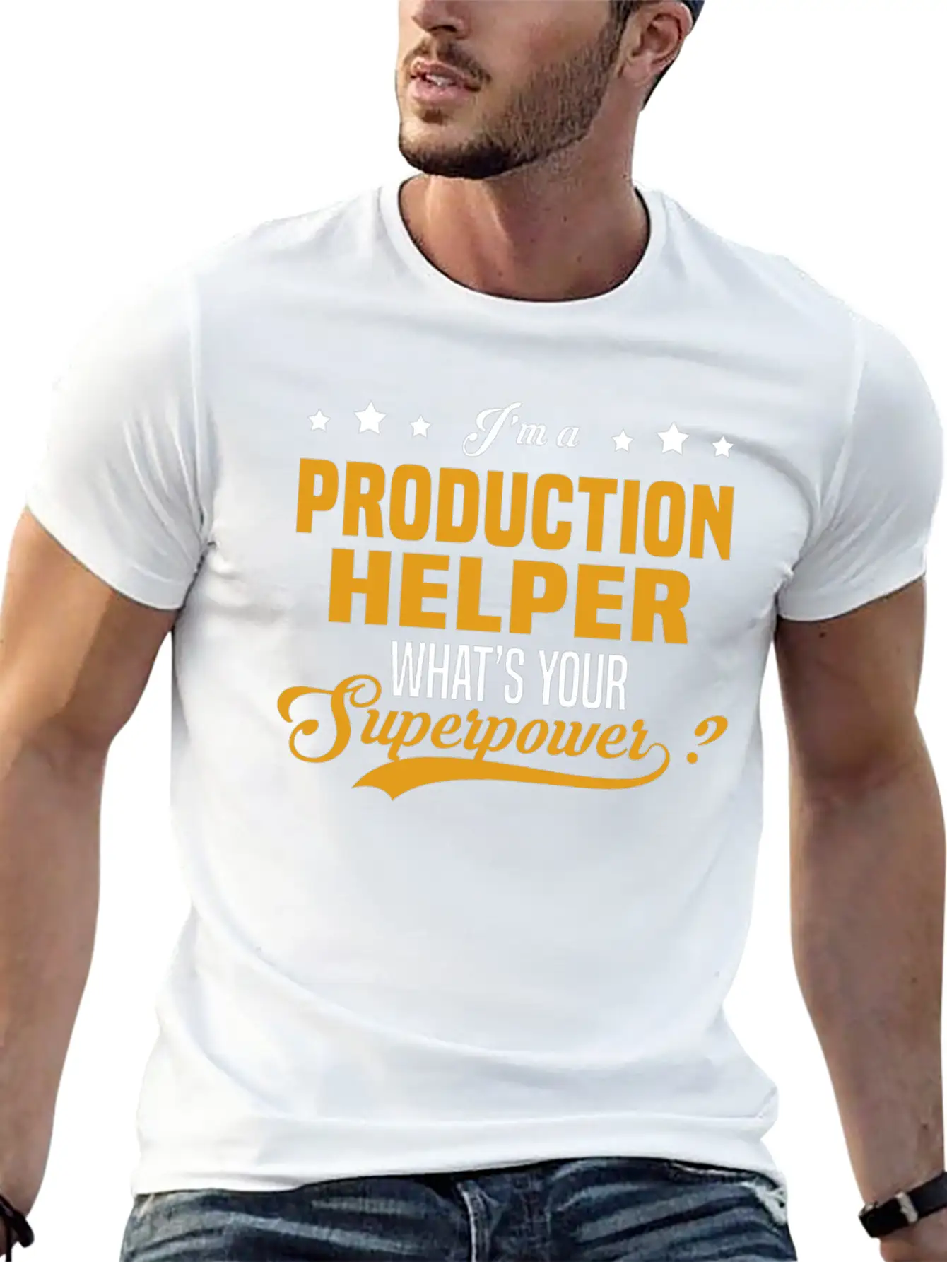 Production Helper Breathable Graphic T-Shirt – Perfect For Casual Days