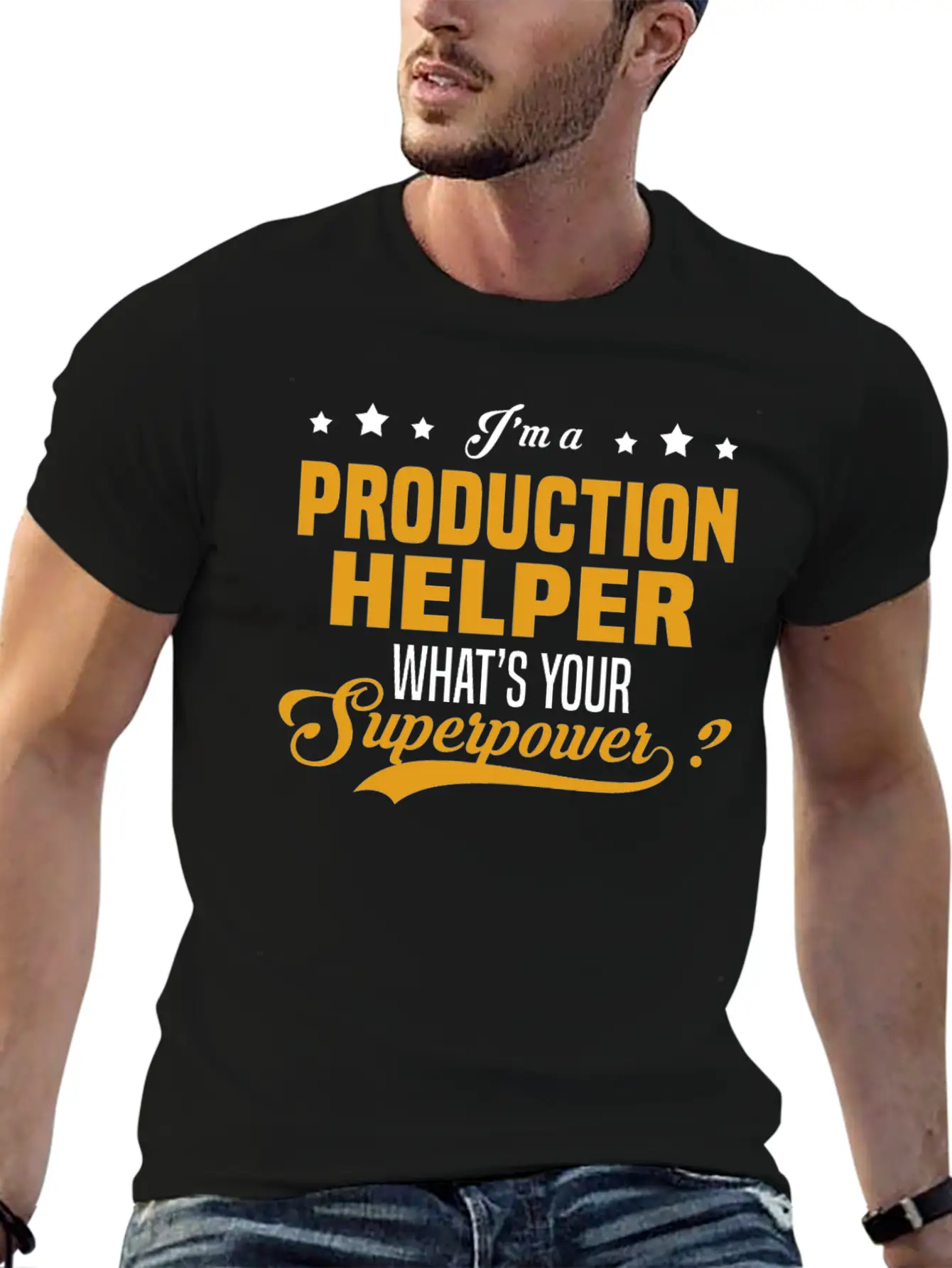 Production Helper Breathable Graphic T-Shirt – Perfect For Casual Days