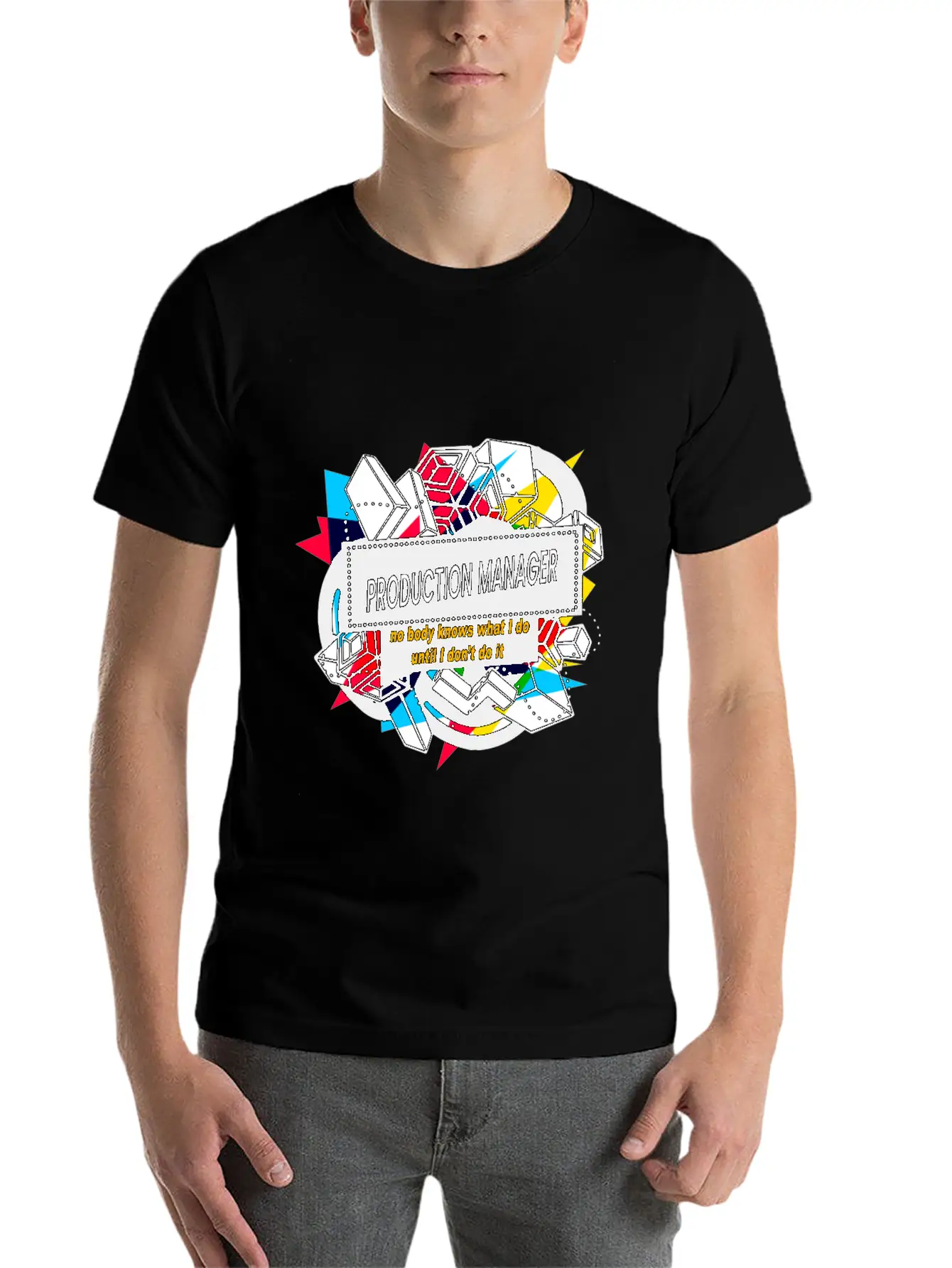 PRODUCTION MANAGER Basic Graphic T-Shirt – Daily Comfort In Soft Cotton