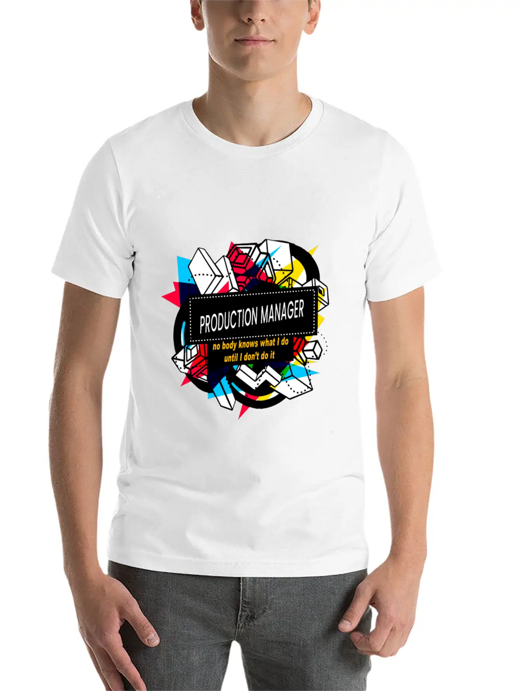 PRODUCTION MANAGER Basic Graphic T-Shirt – Daily Comfort In Soft Cotton