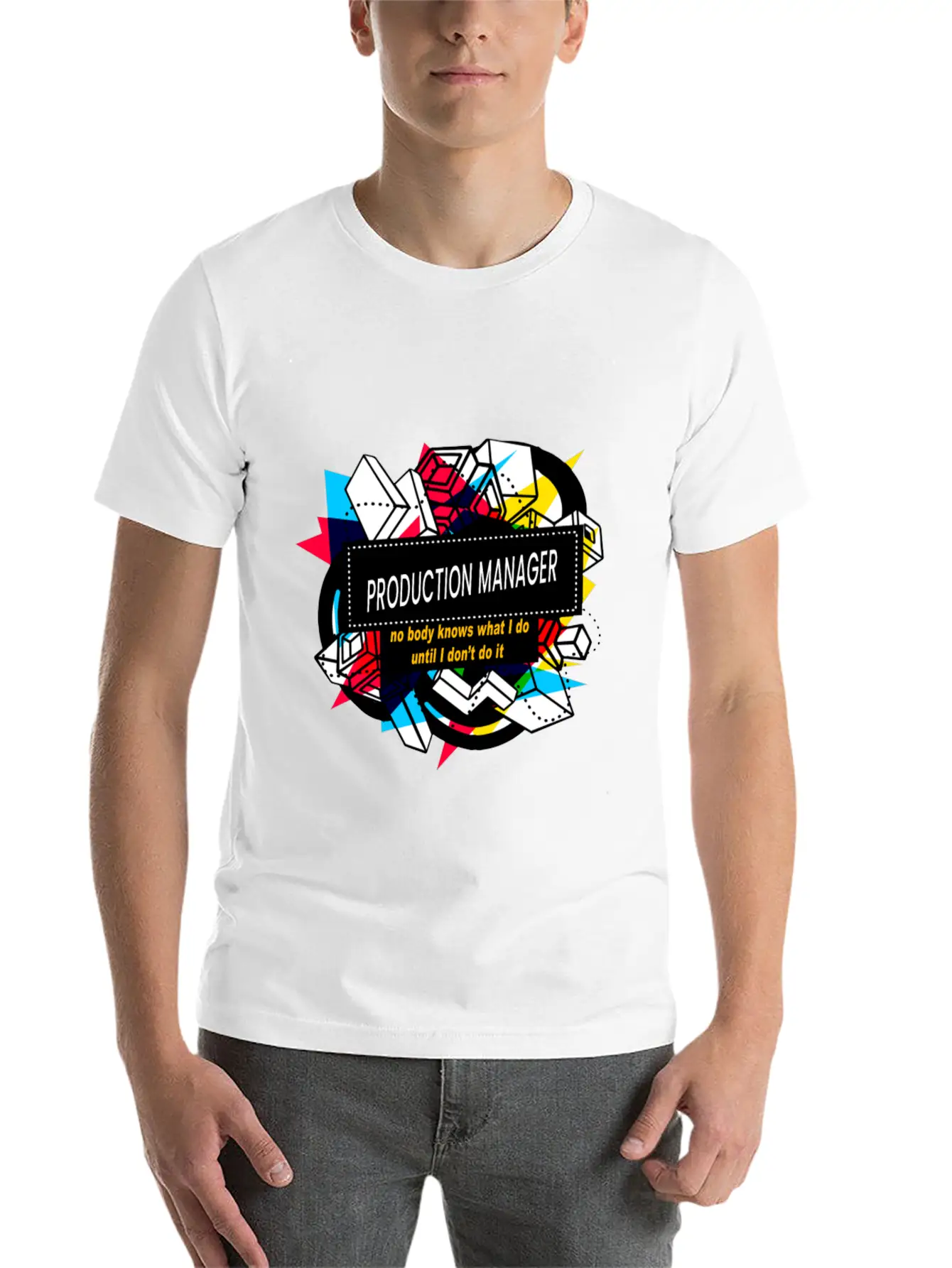 PRODUCTION MANAGER Basic Graphic T-Shirt – Daily Comfort In Soft Cotton