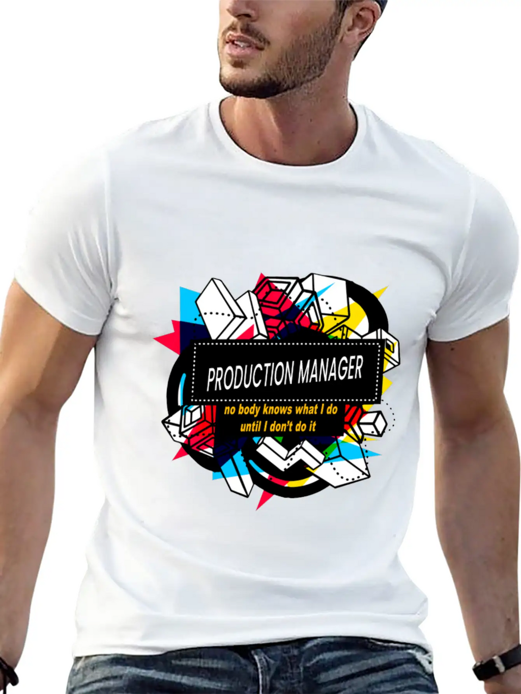 PRODUCTION MANAGER Basic Graphic T-Shirt – Daily Comfort In Soft Cotton