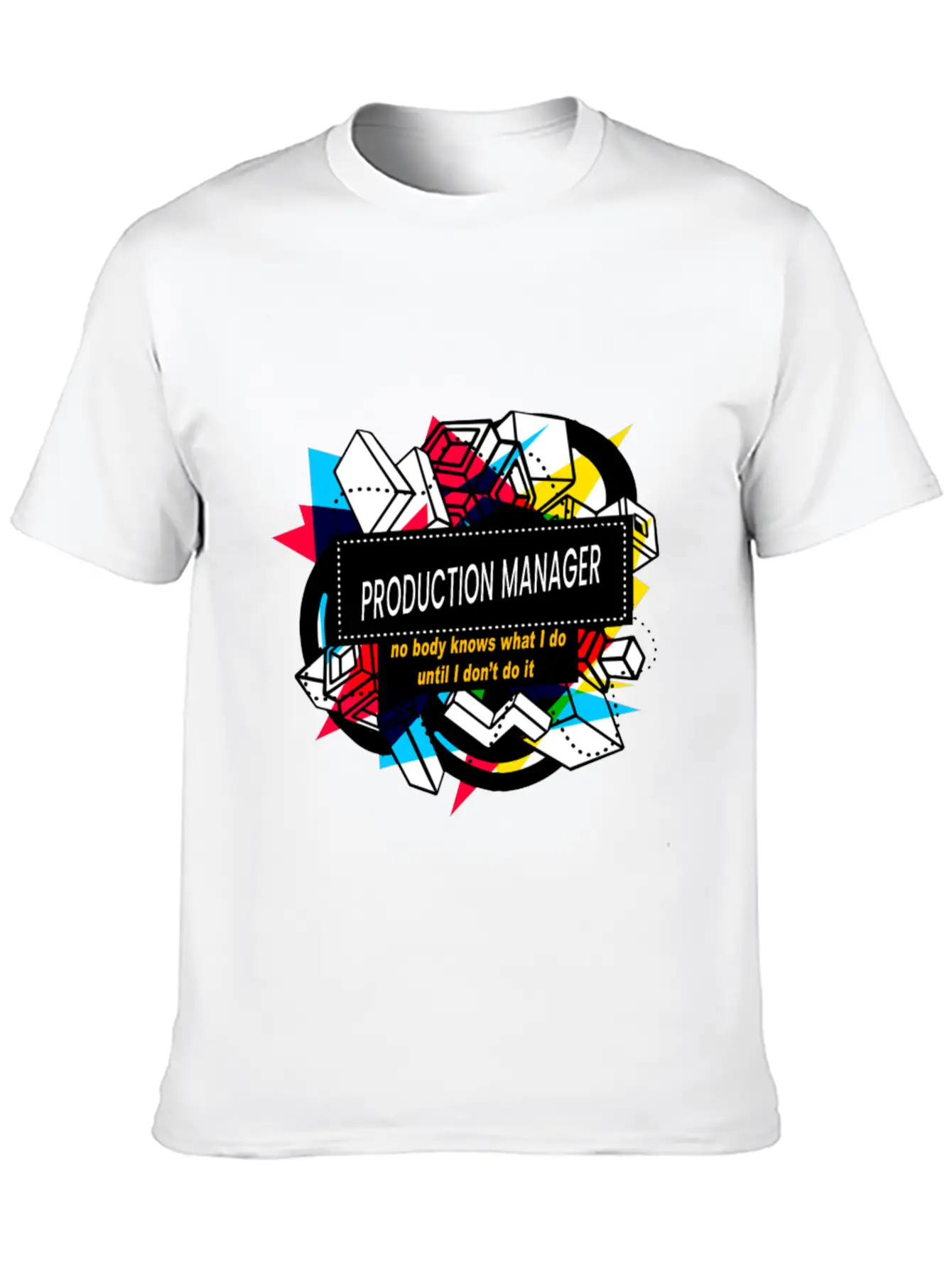 PRODUCTION MANAGER Basic Graphic T-Shirt – Daily Comfort In Soft Cotton