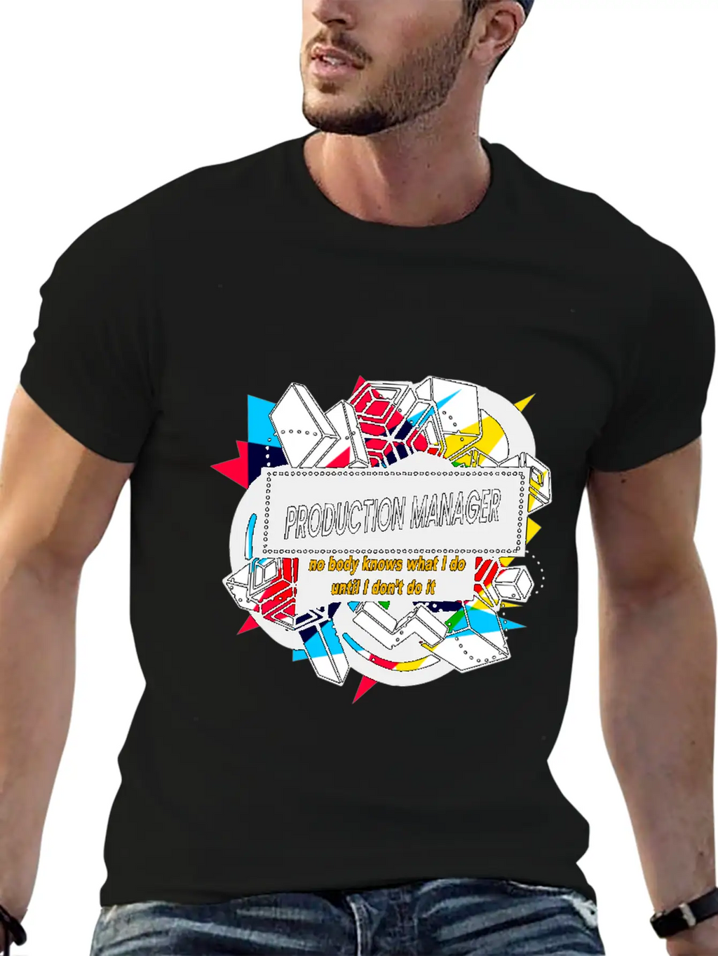 PRODUCTION MANAGER Basic Graphic T-Shirt – Daily Comfort In Soft Cotton