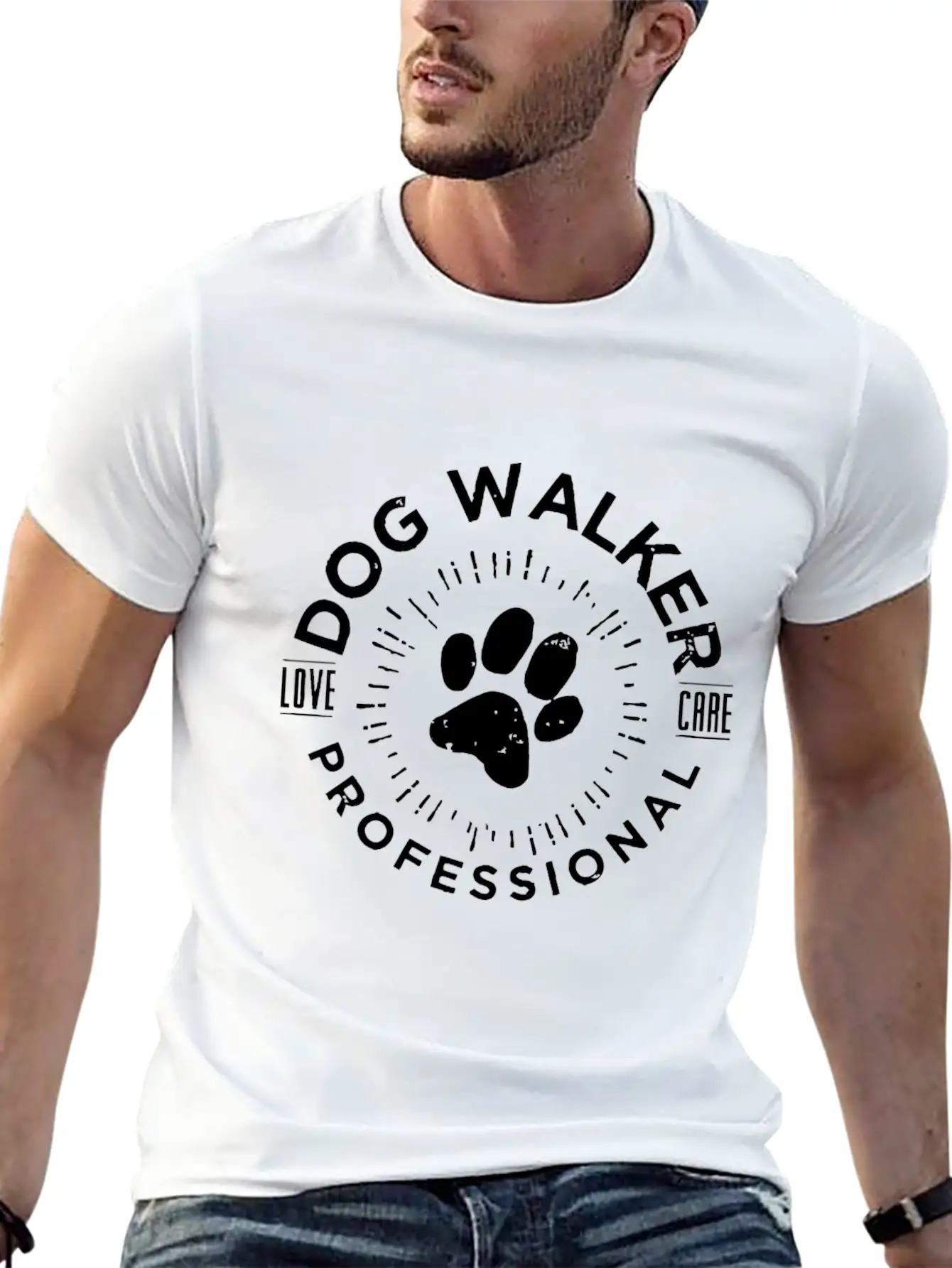 Professional Dog Walkerlove Dog Walkcute Dog Walkd Timeless Short Sleeve Tee – Comfy And Minimalist Design