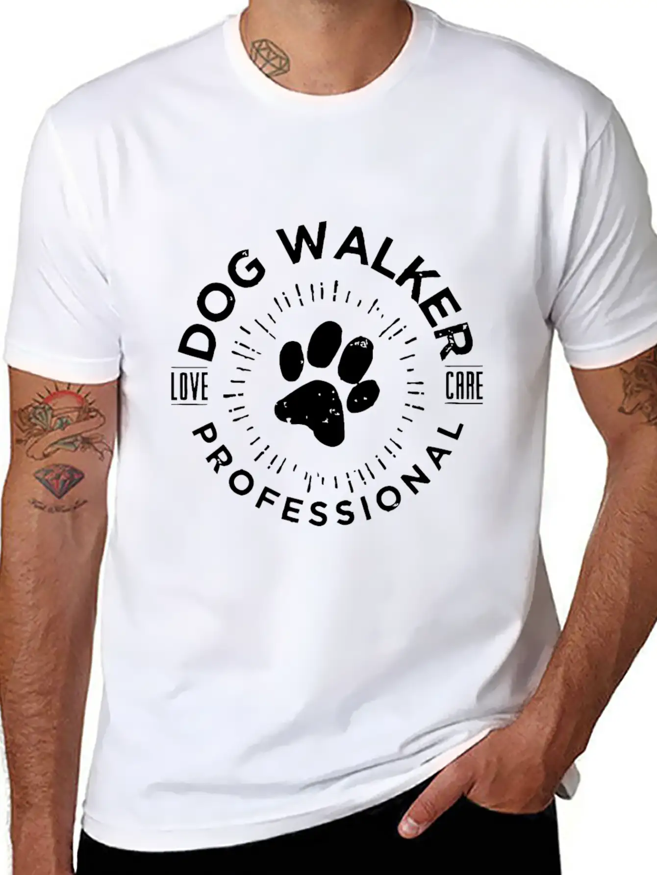Professional Dog Walkerlove Dog Walkcute Dog Walkd Timeless Short Sleeve Tee – Comfy And Minimalist Design