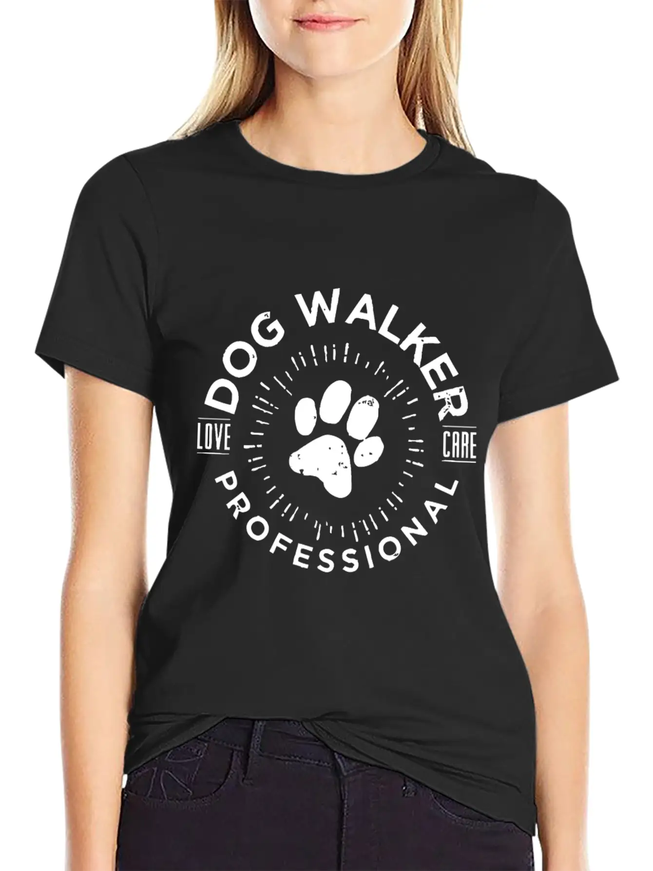 Professional Dog Walkerlove Dog Walkcute Dog Walkd Timeless Short Sleeve Tee – Comfy And Minimalist Design