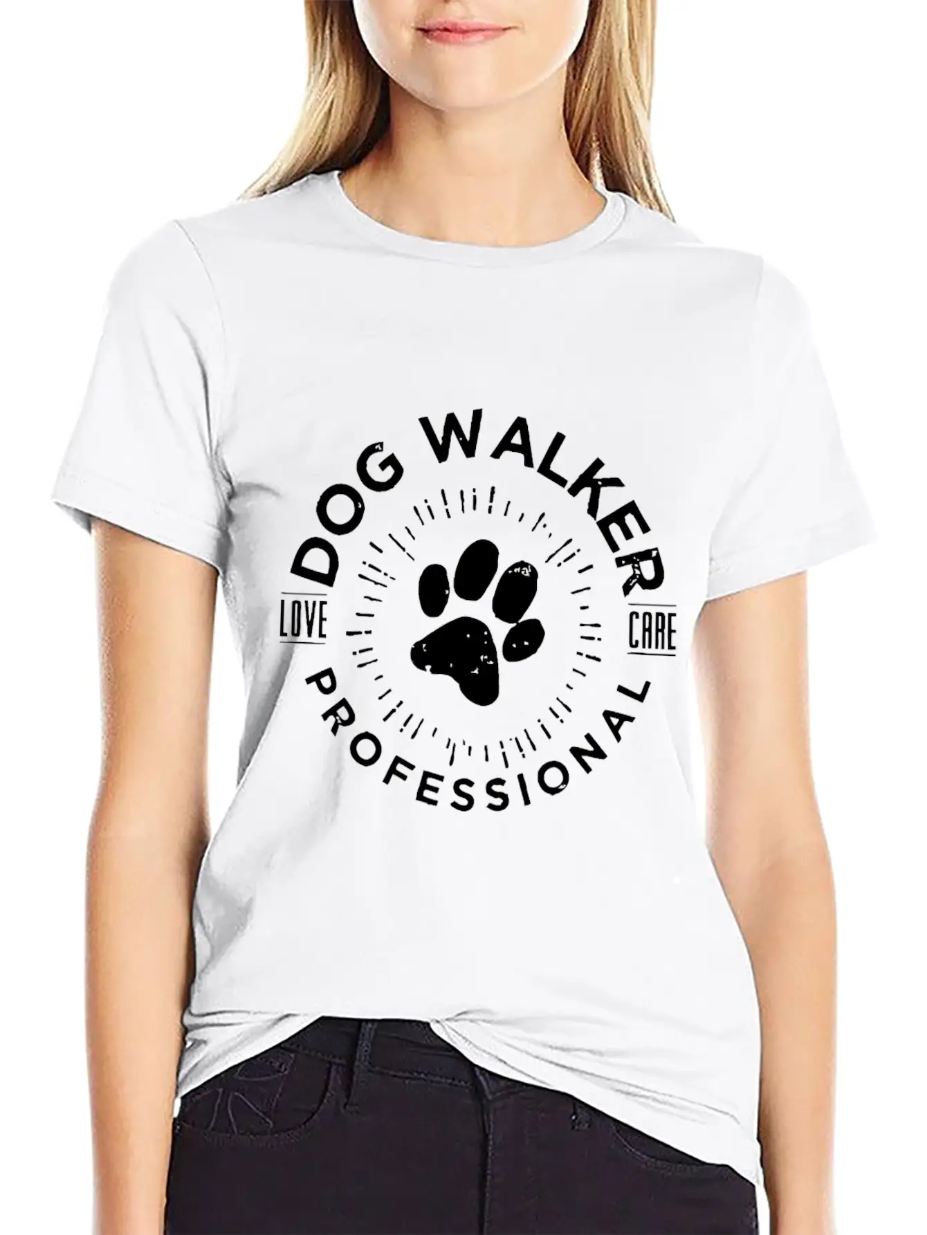 Professional Dog Walkerlove Dog Walkcute Dog Walkd Timeless Short Sleeve Tee – Comfy And Minimalist Design