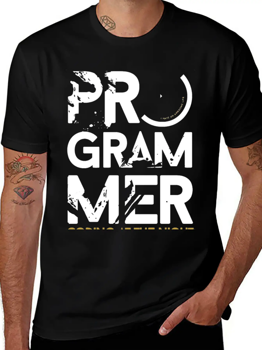 Programmer Coding At The Night Breathable Graphic T-Shirt – Perfect For Casual Days