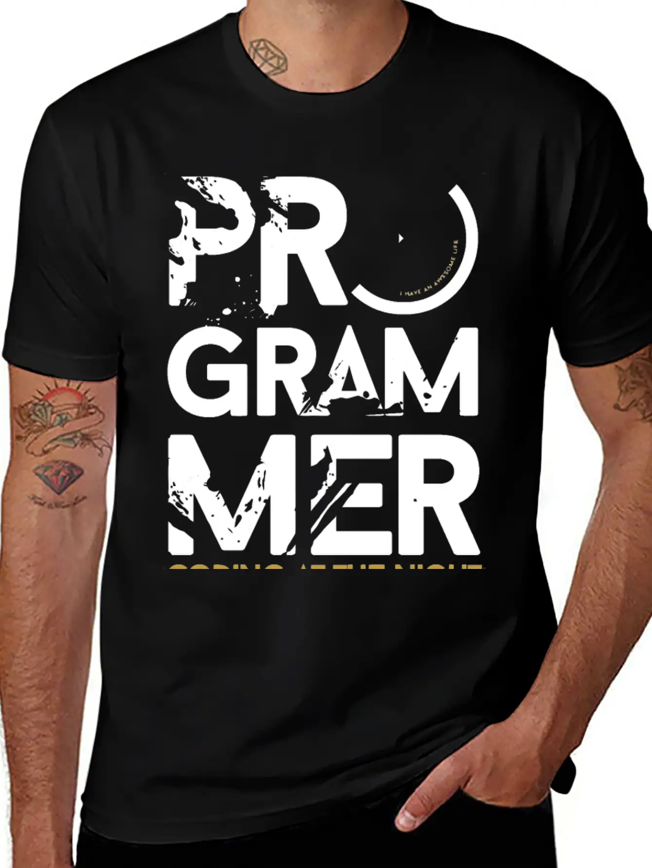 Programmer Coding At The Night Breathable Graphic T-Shirt – Perfect For Casual Days