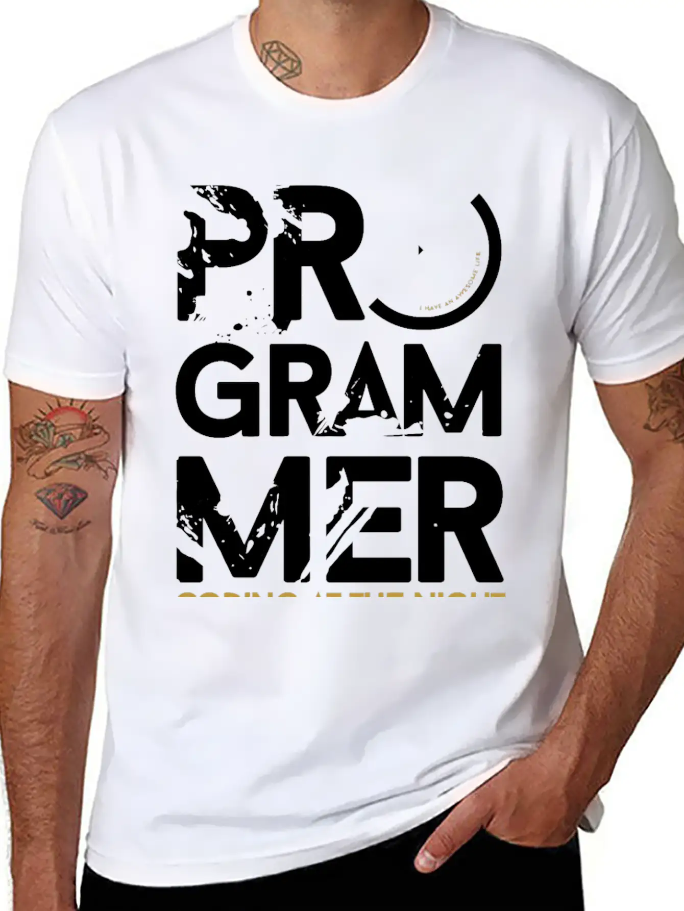 Programmer Coding At The Night Breathable Graphic T-Shirt – Perfect For Casual Days
