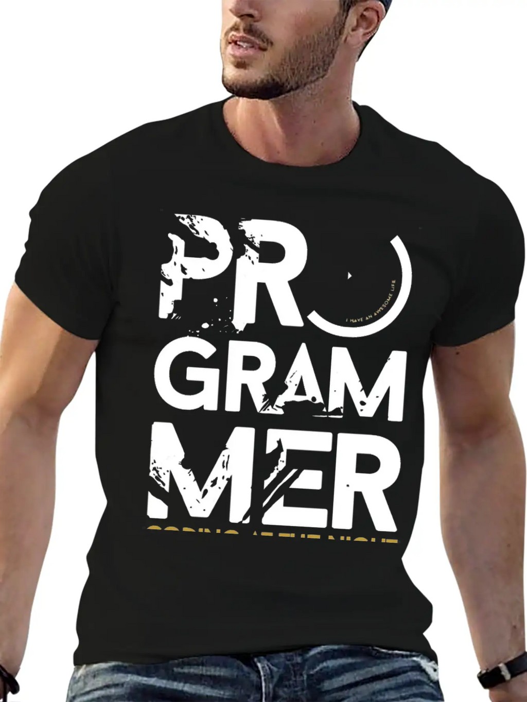 Programmer Coding At The Night Breathable Graphic T-Shirt – Perfect For Casual Days