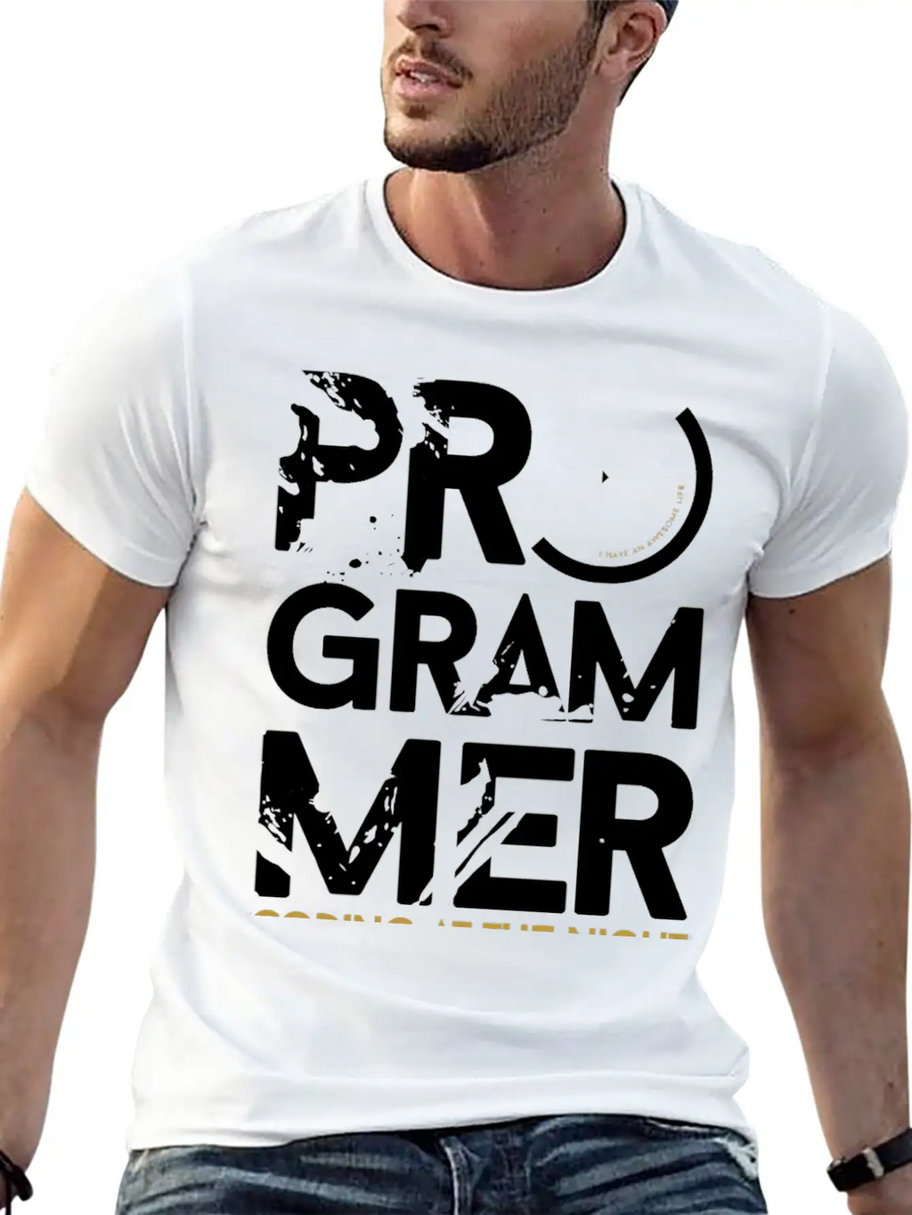 Programmer Coding At The Night Breathable Graphic T-Shirt – Perfect For Casual Days