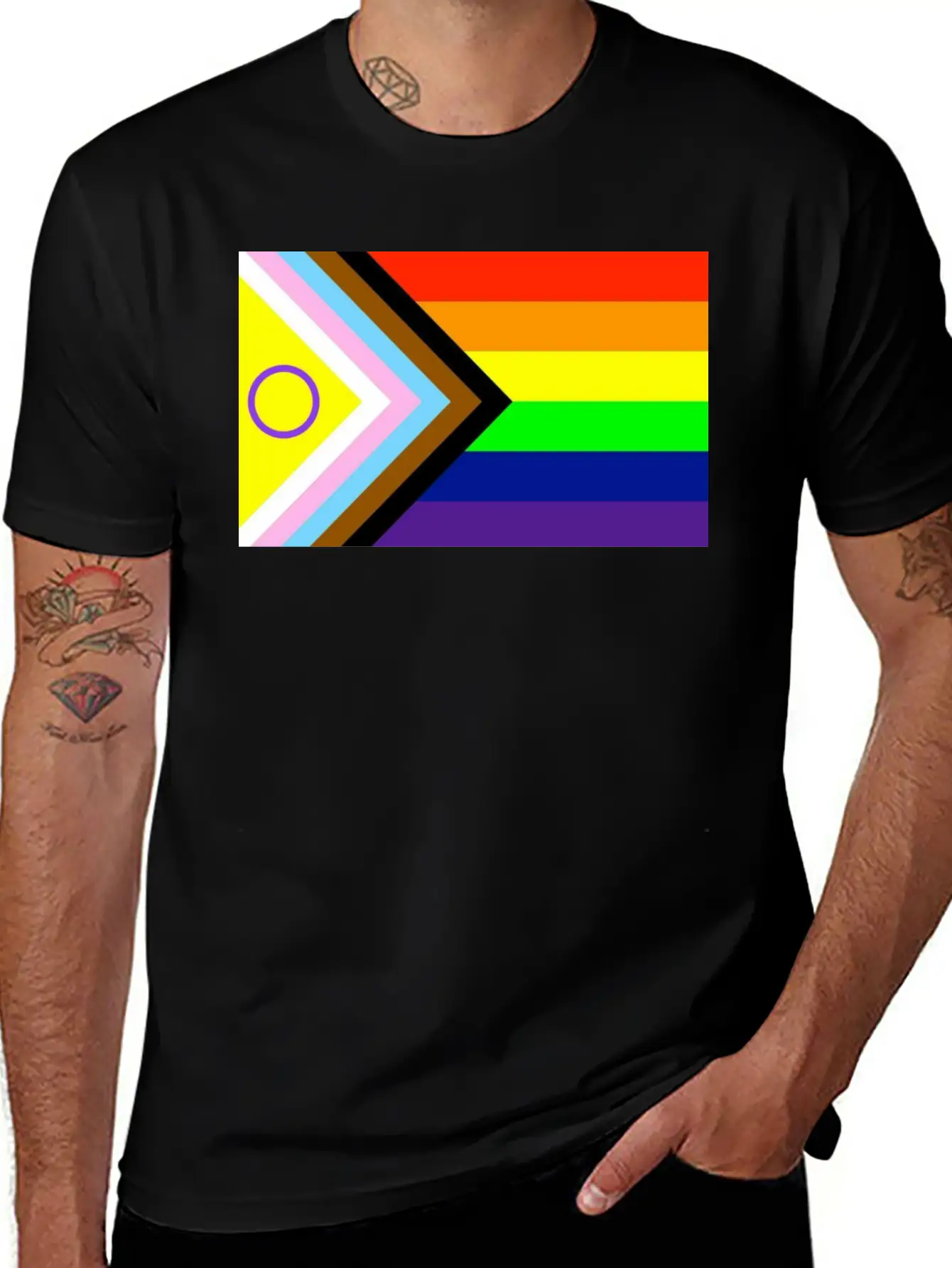 Progressive Pride Flag New Unisex Casual T-Shirt – Clean Design For Daily Comfort