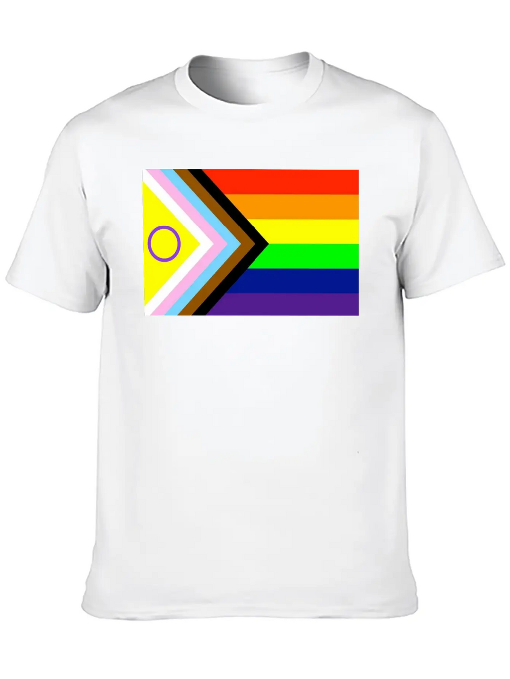 Progressive Pride Flag New Unisex Casual T-Shirt – Clean Design For Daily Comfort