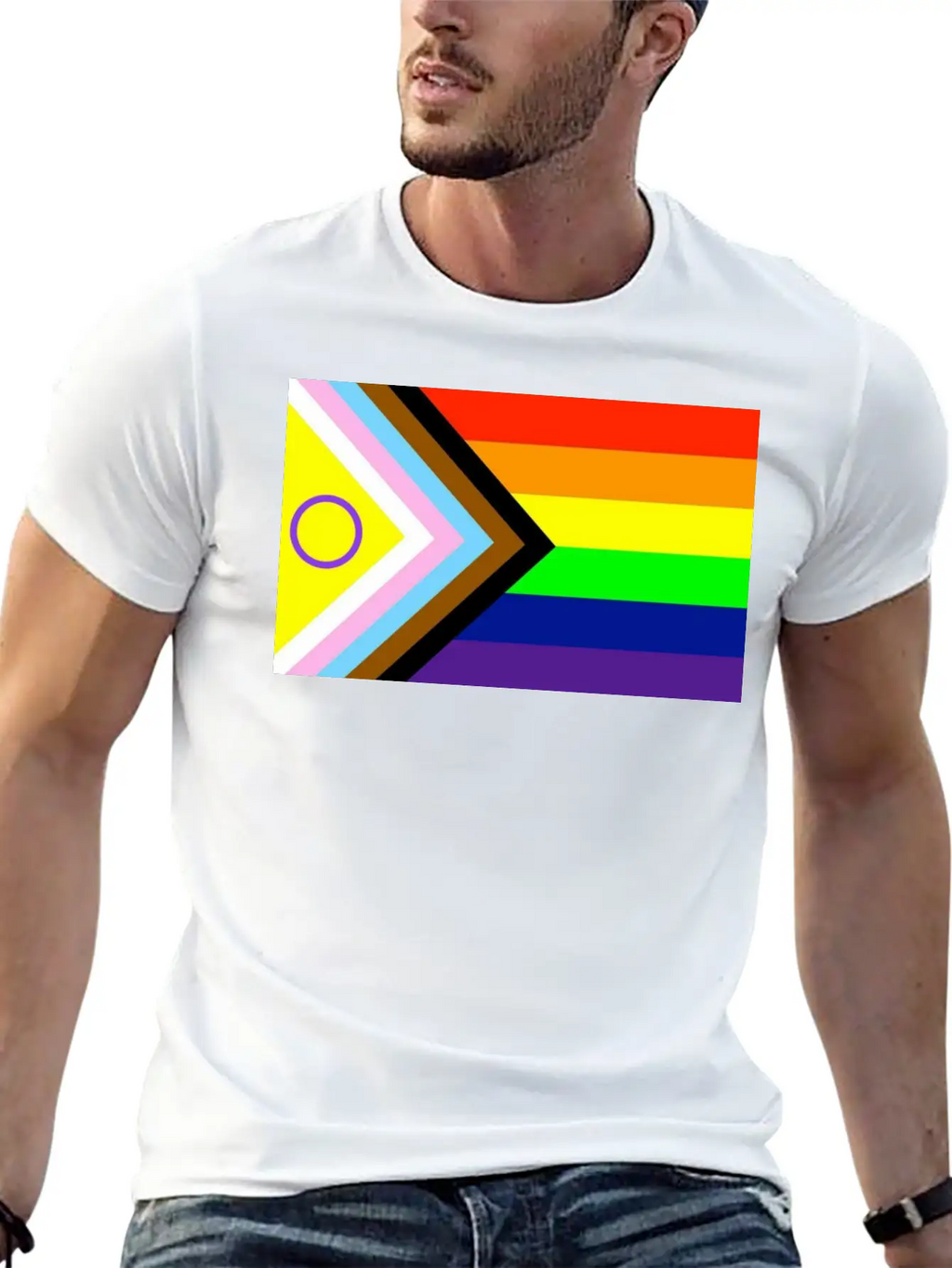 Progressive Pride Flag New Unisex Casual T-Shirt – Clean Design For Daily Comfort