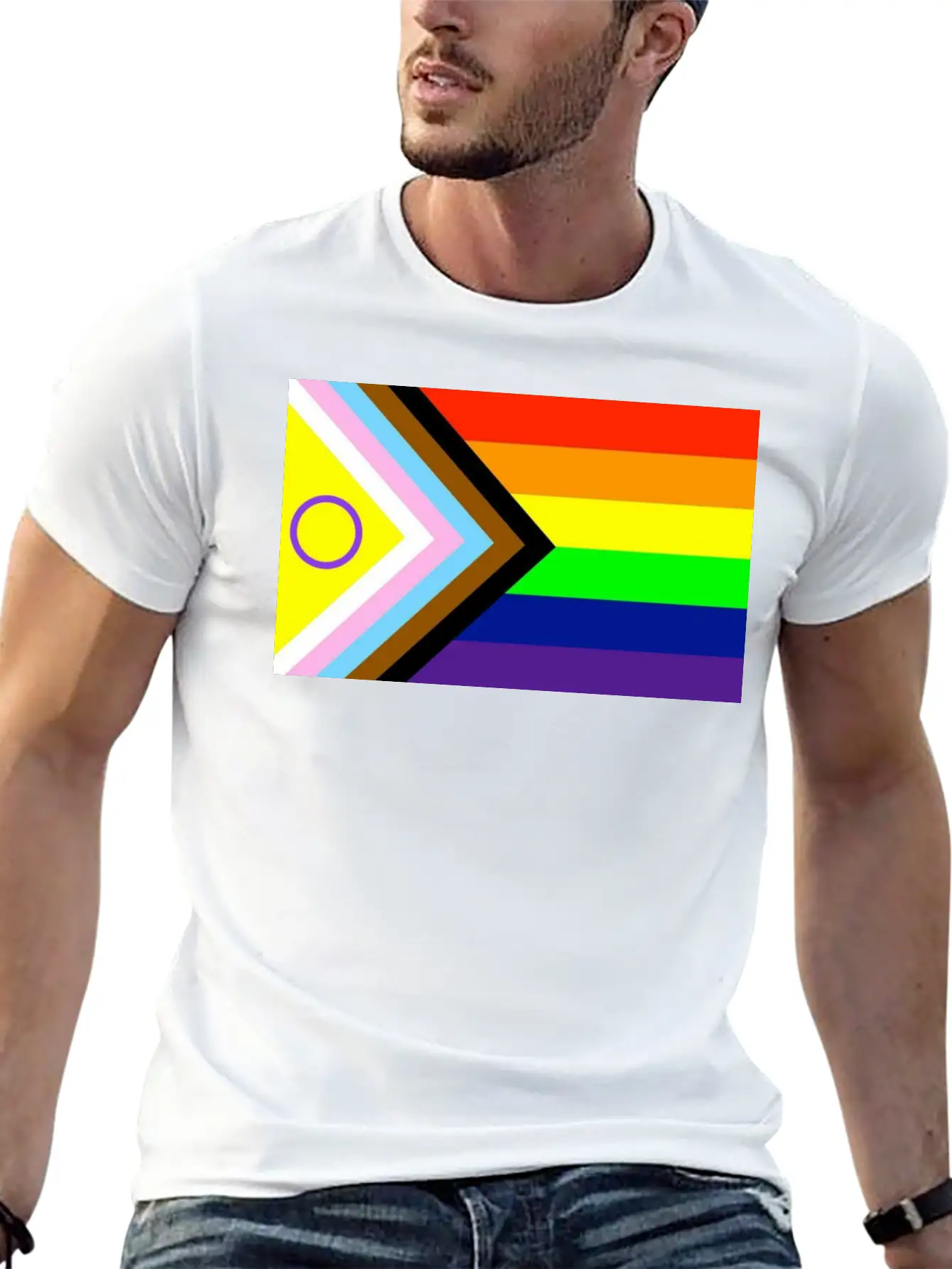 Progressive Pride Flag New Unisex Casual T-Shirt – Clean Design For Daily Comfort