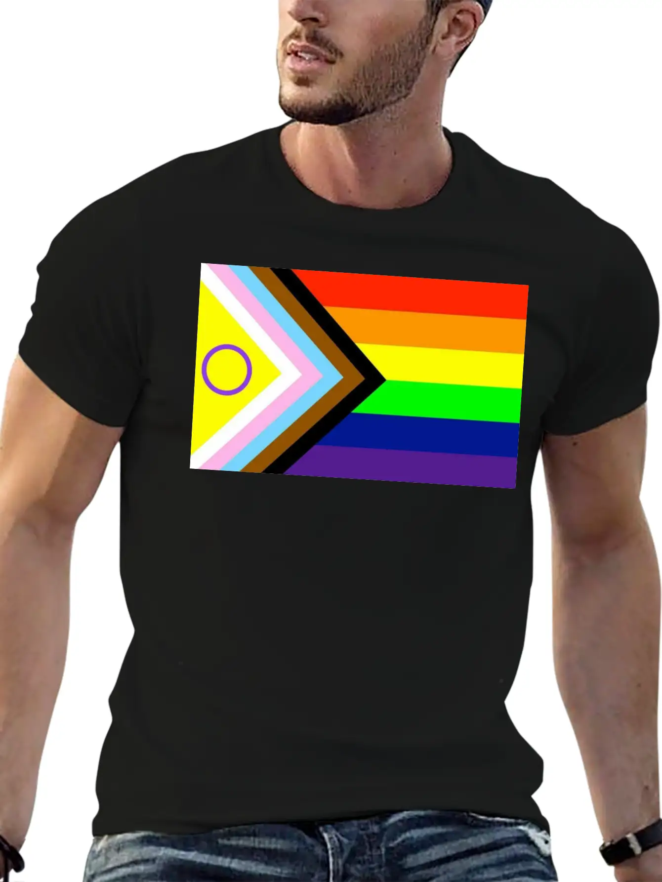 Progressive Pride Flag New Unisex Casual T-Shirt – Clean Design For Daily Comfort