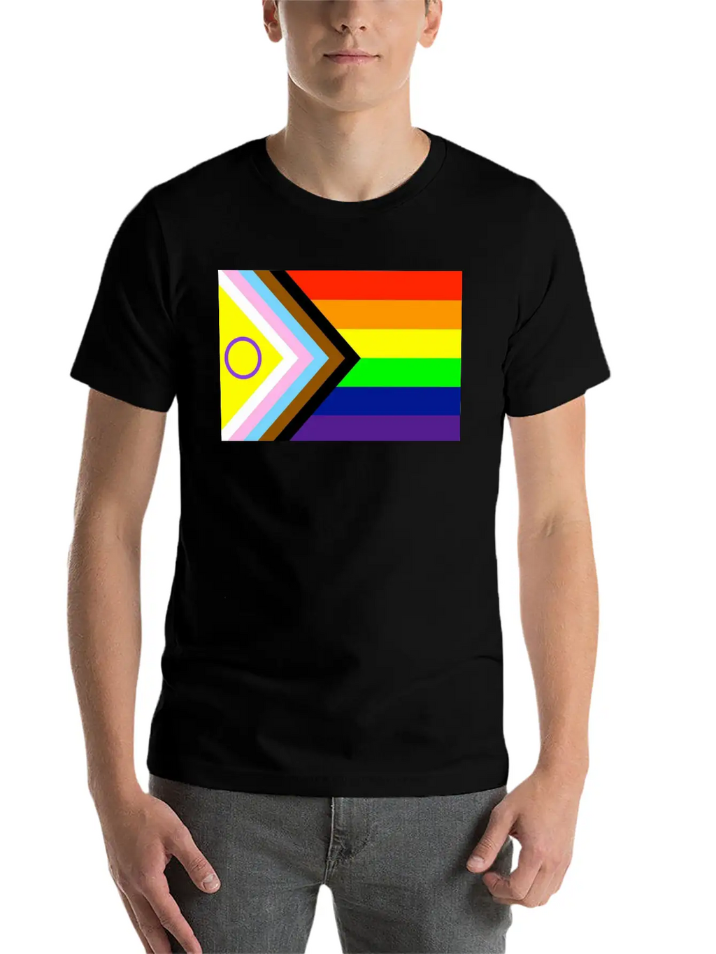 Progressive Pride Flag New Unisex Casual T-Shirt – Clean Design For Daily Comfort