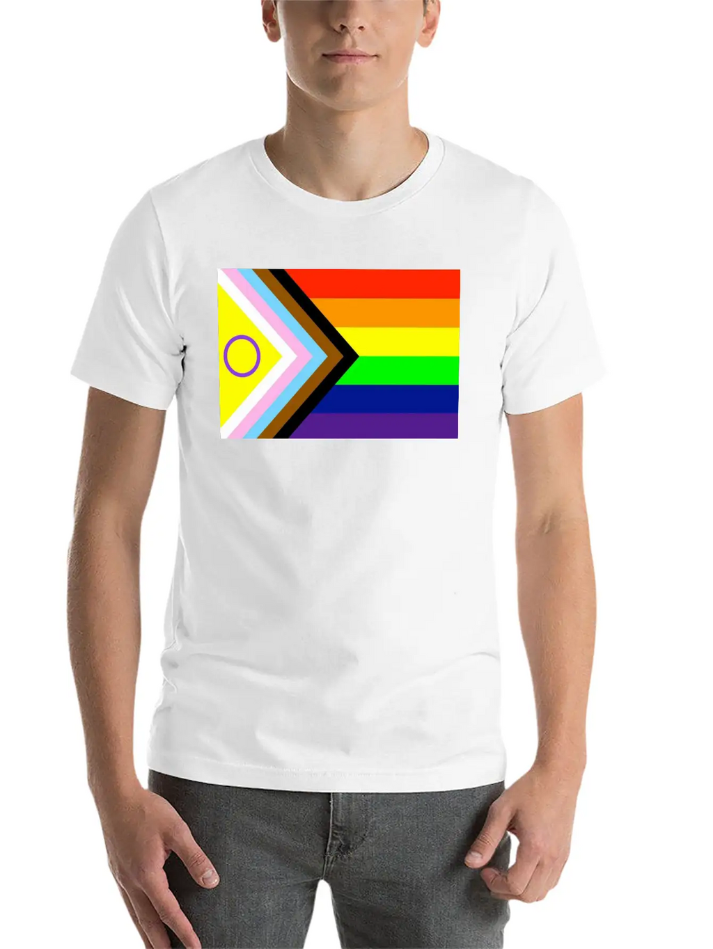 Progressive Pride Flag New Unisex Casual T-Shirt – Clean Design For Daily Comfort