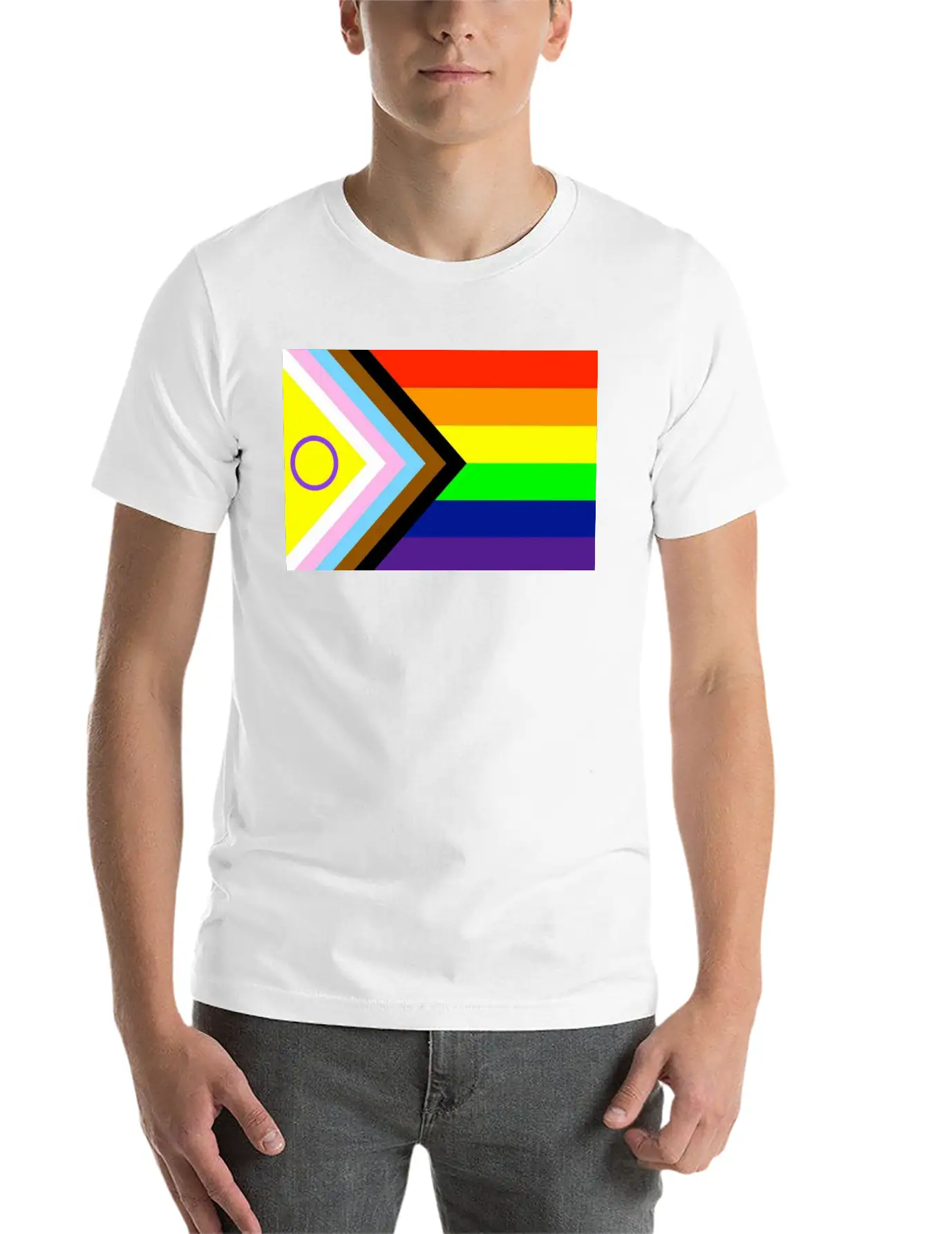 Progressive Pride Flag New Unisex Casual T-Shirt – Clean Design For Daily Comfort