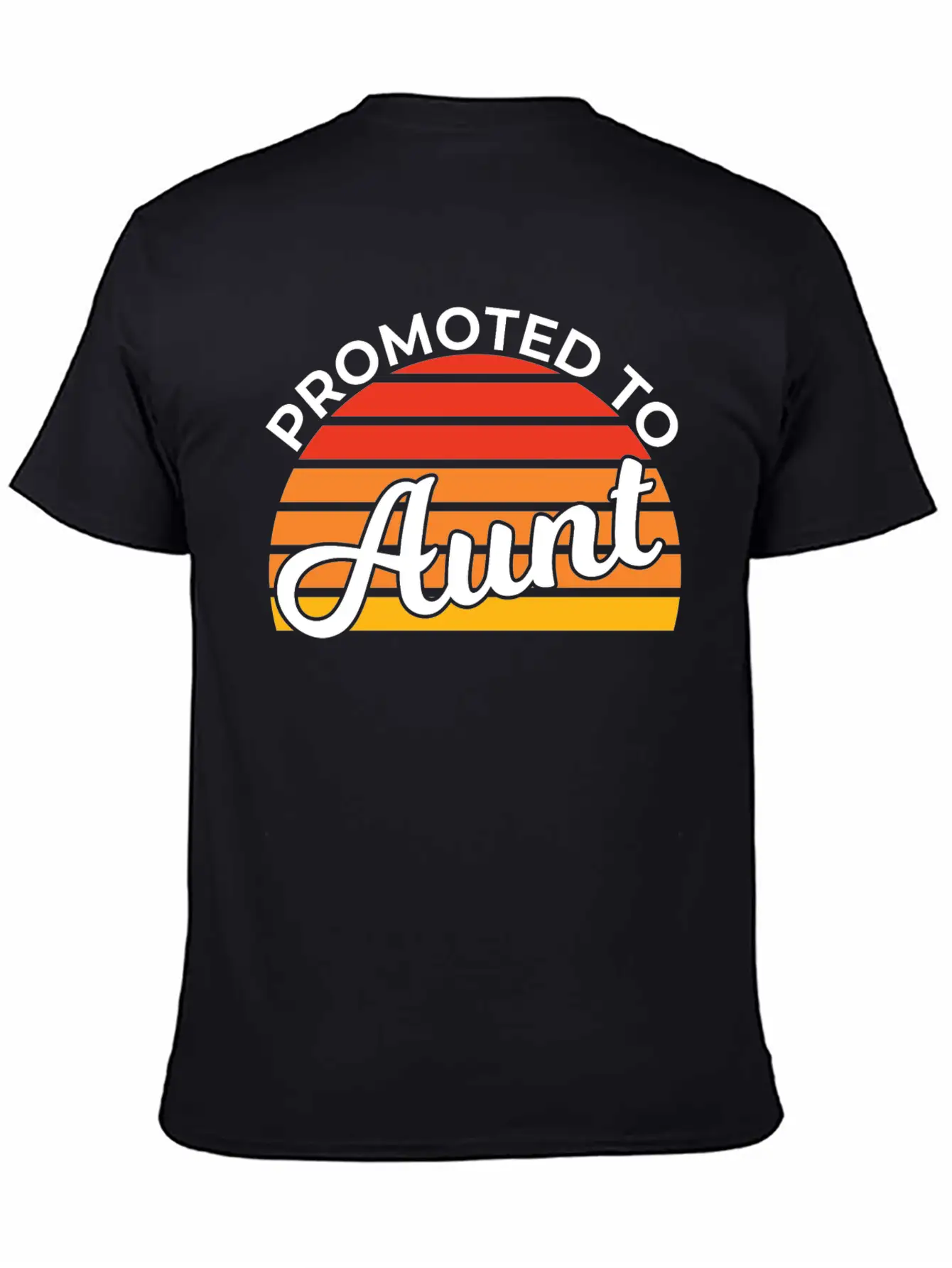 Promoted To Aunt Funny Baby Shower Party Aunt Gift Relaxed Everyday Tee – Lightweight And Durable Cotton