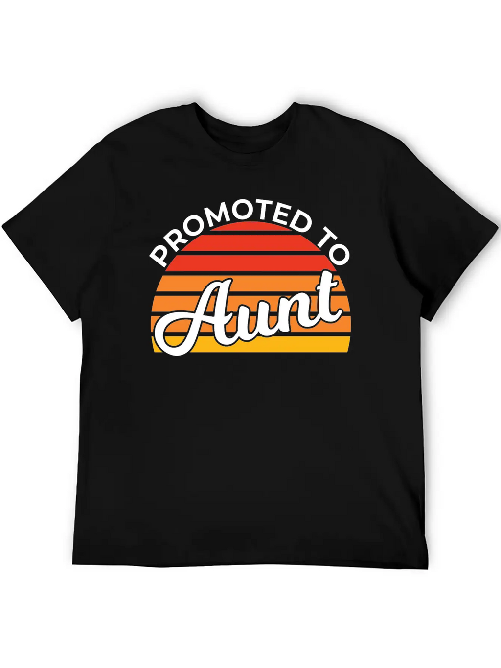 Promoted To Aunt Funny Baby Shower Party Aunt Gift Relaxed Everyday Tee – Lightweight And Durable Cotton