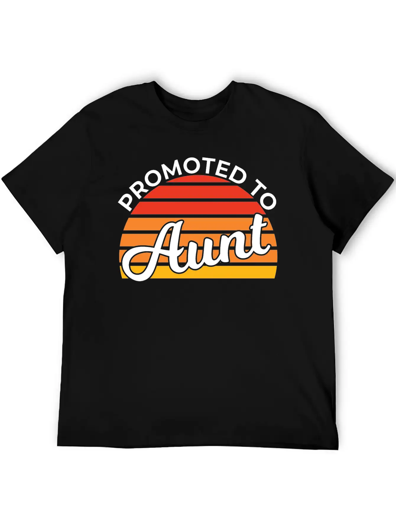 Promoted To Aunt Funny Baby Shower Party Aunt Gift Relaxed Everyday Tee – Lightweight And Durable Cotton